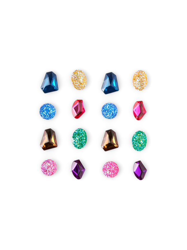 Gem stickers Polyresin/PET.