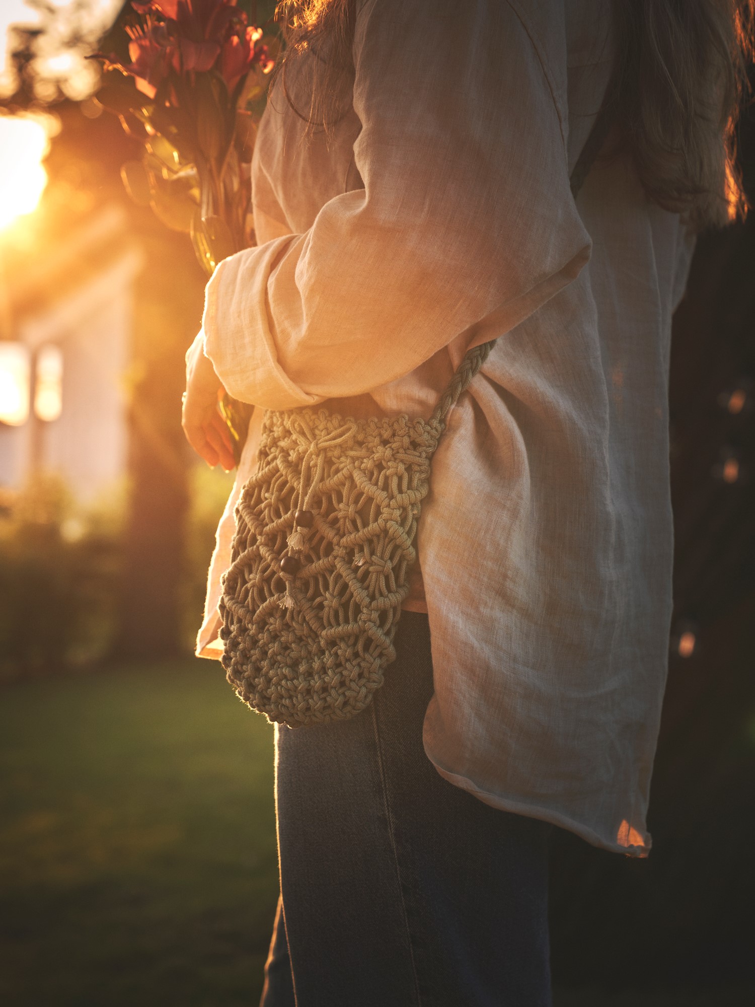 Crossbody bag 23 x 20 cm.