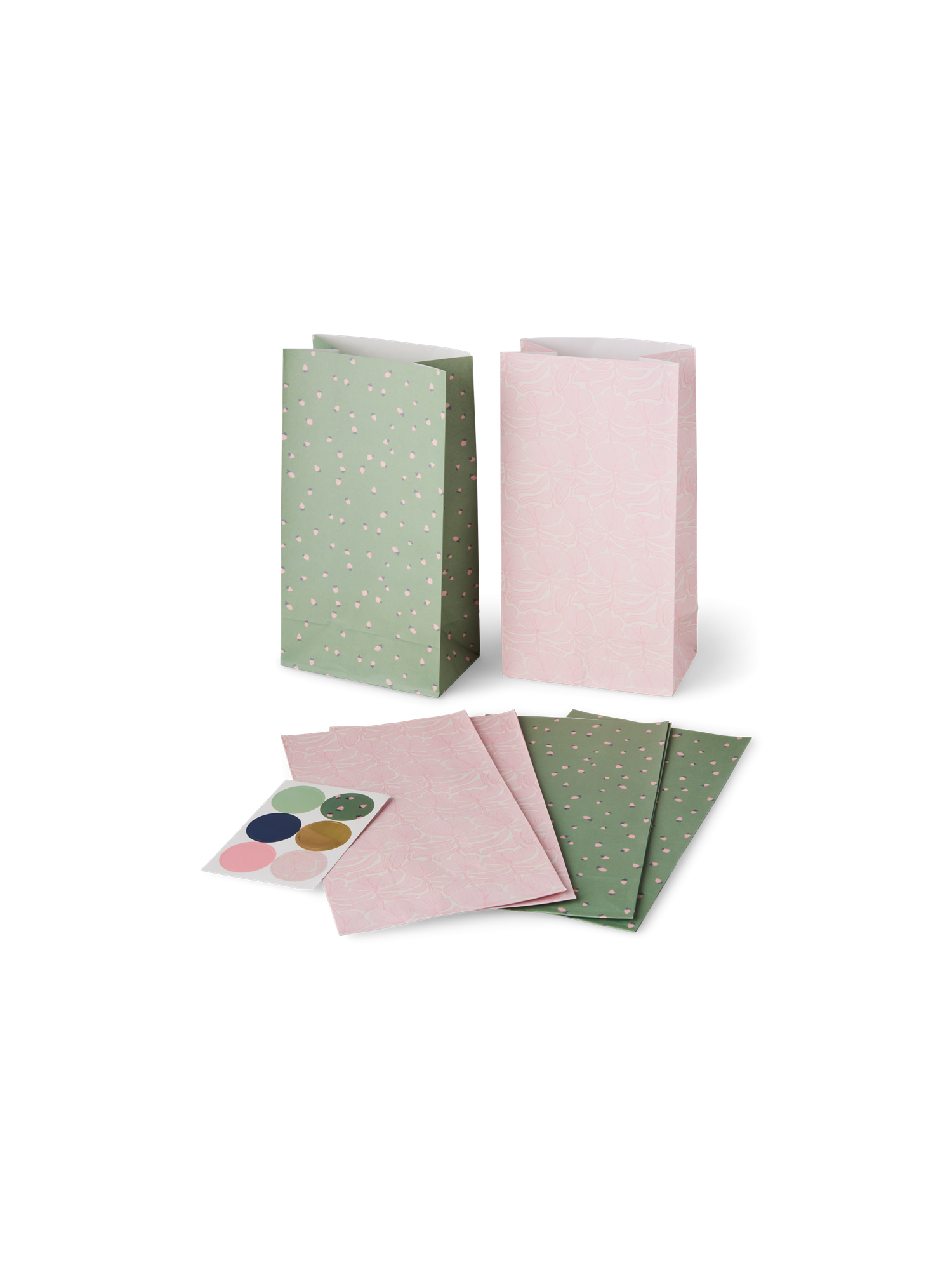 Gift bag set Paper. 24 x 13 x 8 cm. 6 pcs.