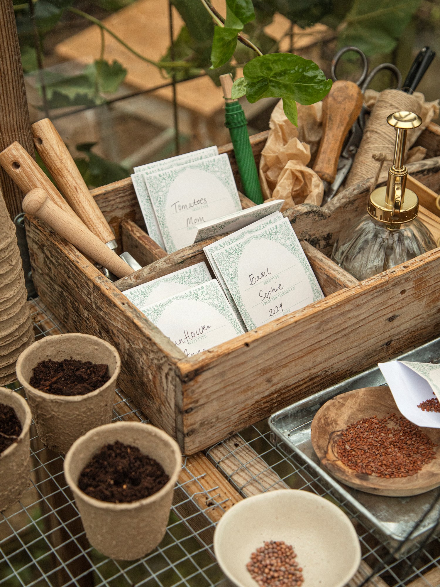 Seed bags Paper. 9 x 7.5 cm. 10 pcs.