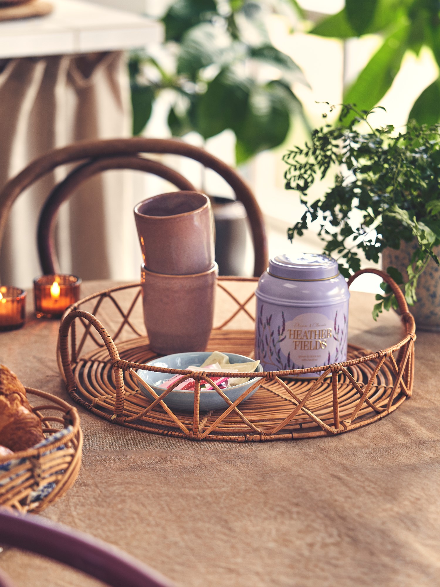 Tray Rattan. Ø35 x 7 cm.