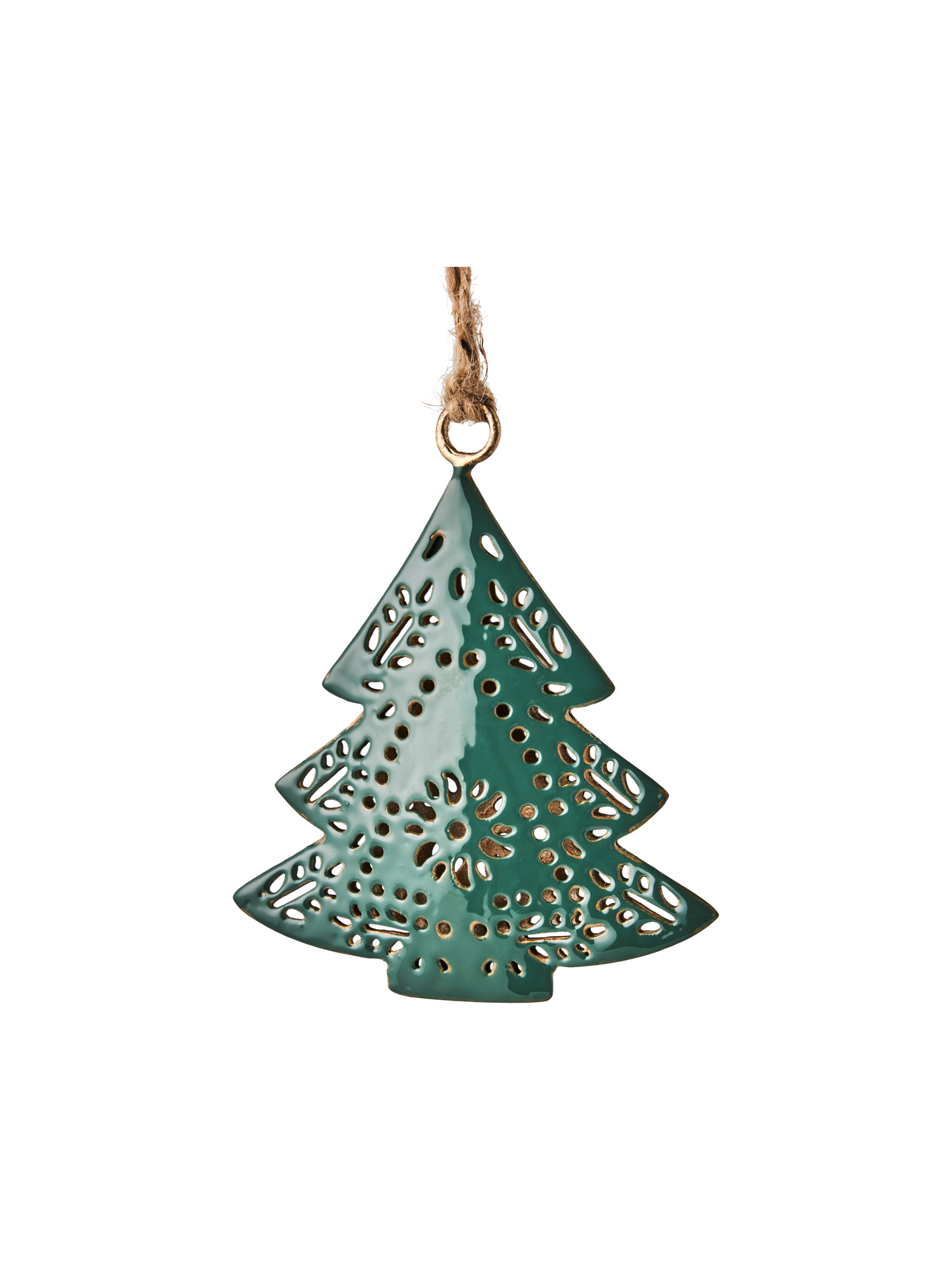 Tree ornament Iron. 8.5 x 9.5 cm.