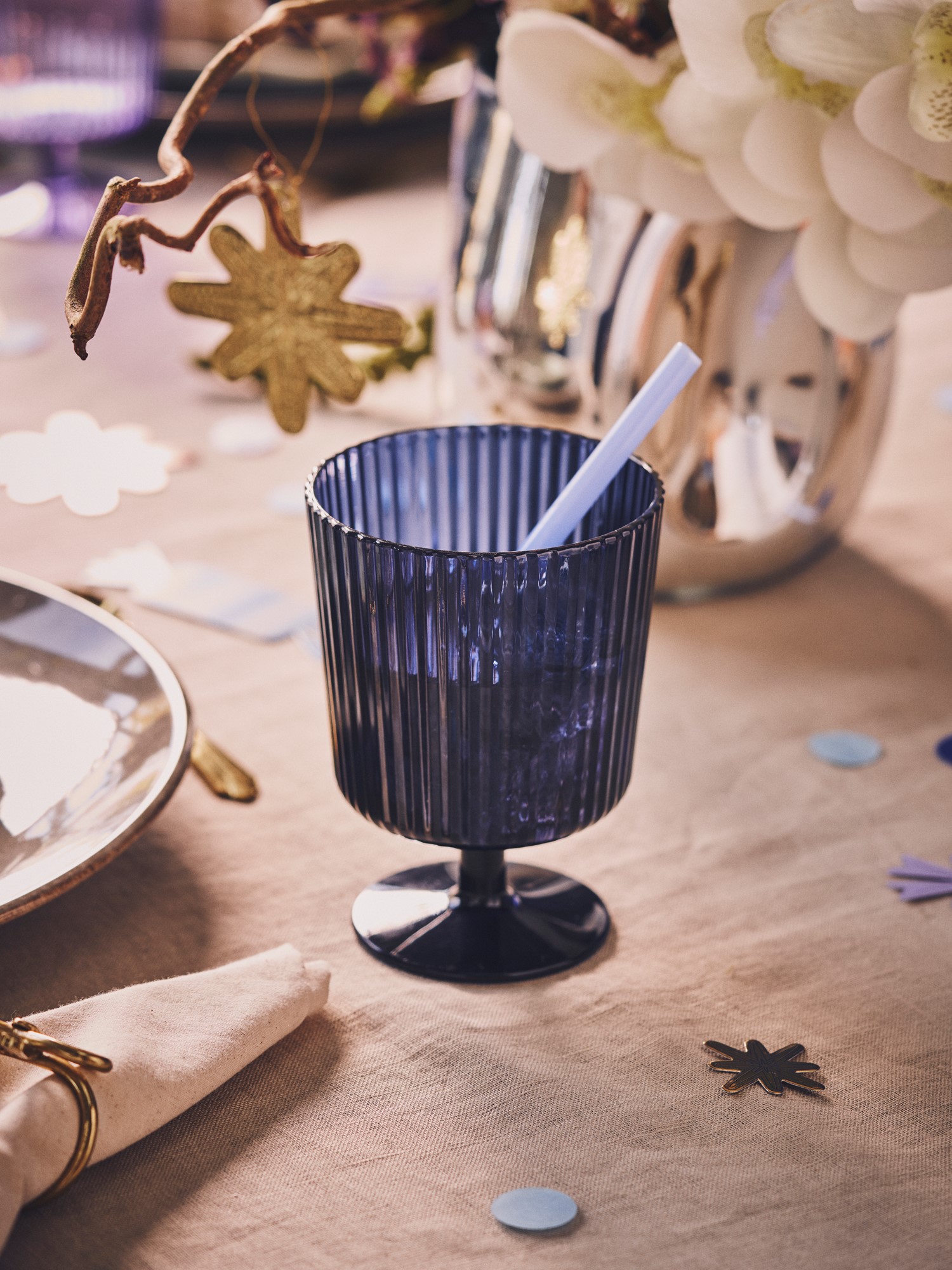 Reusable plastic wine glass