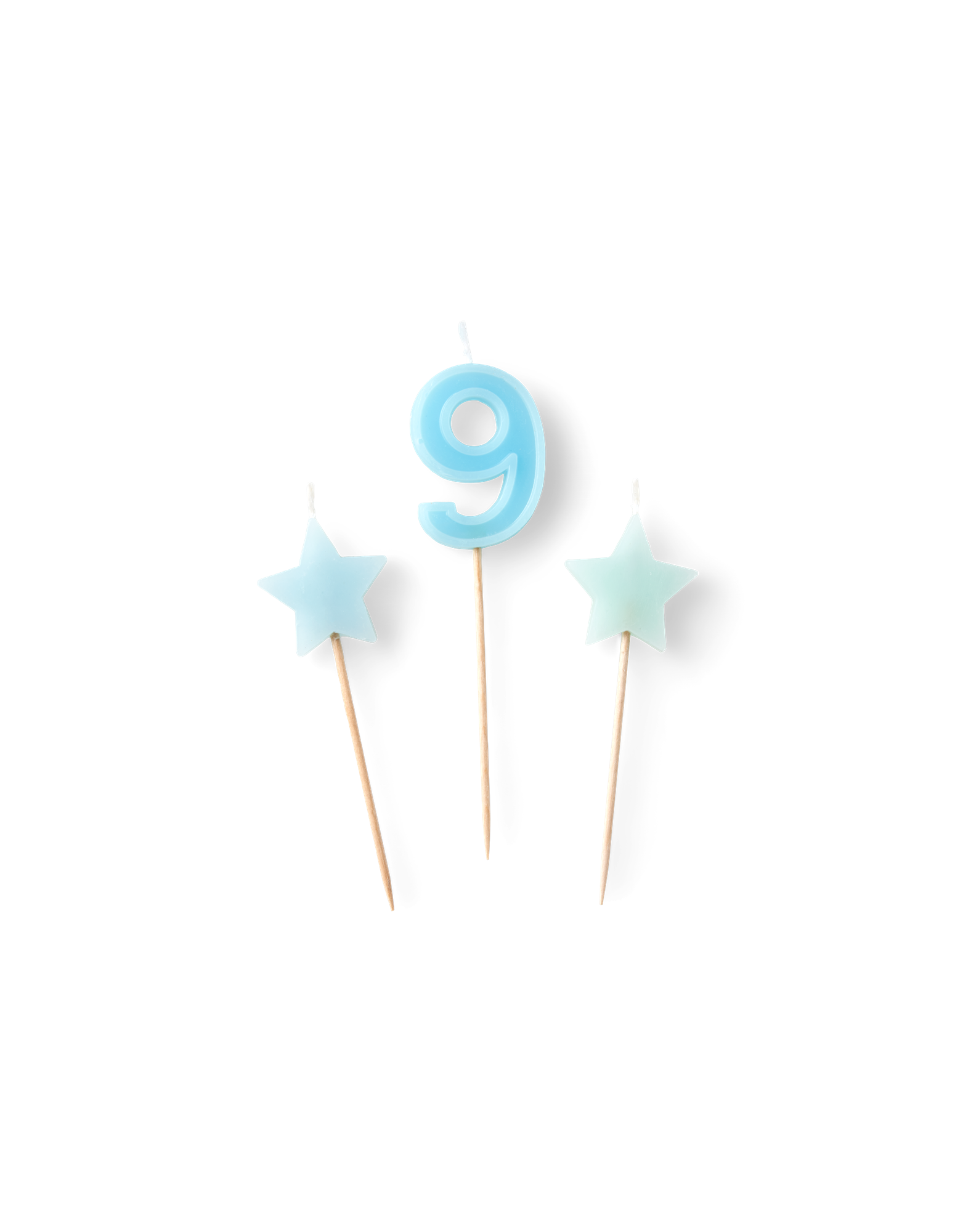 Cake candles Paraffin wax. 3 pcs.