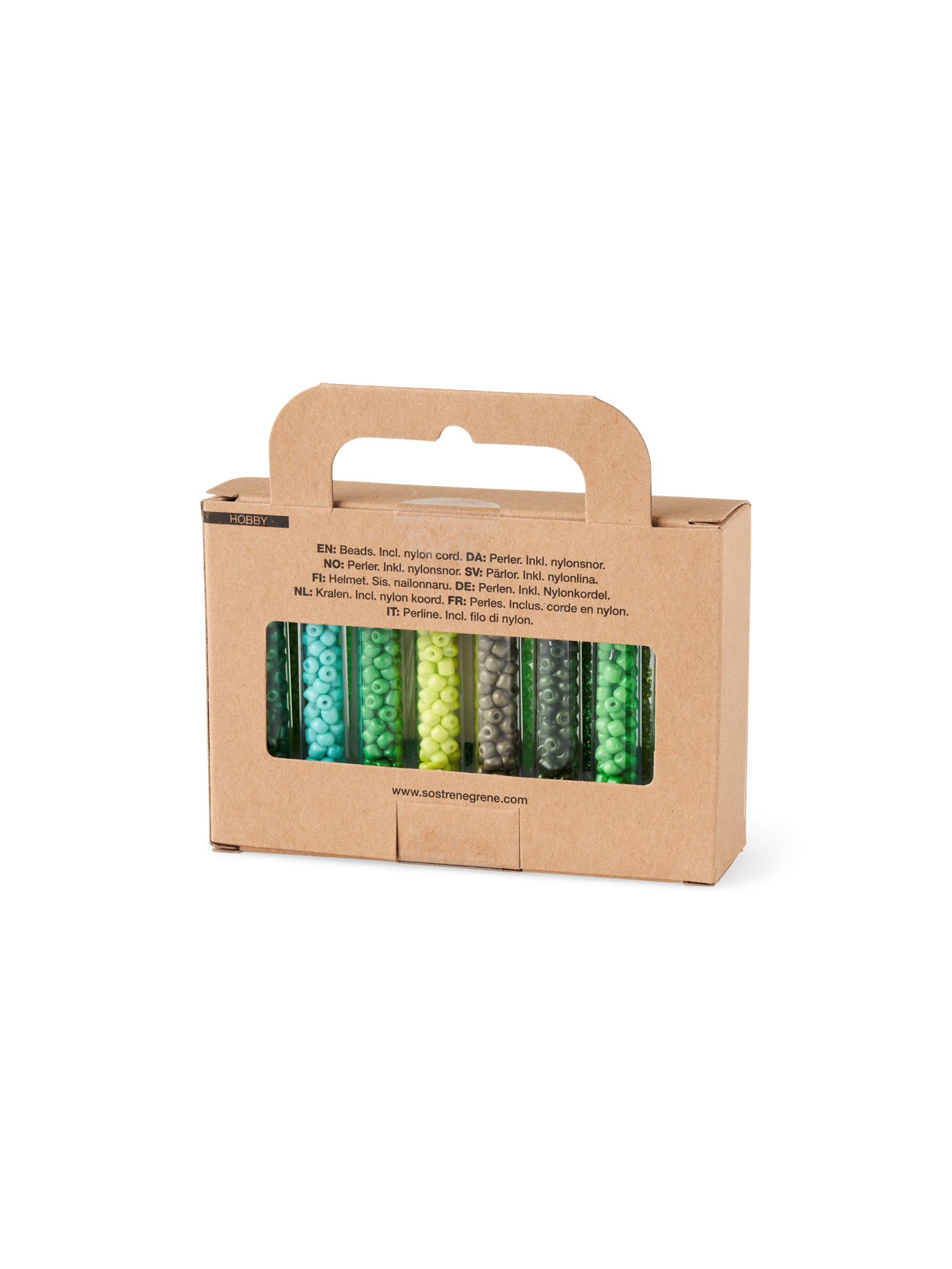 Beads set 2 sizes. 16 x 5 g.