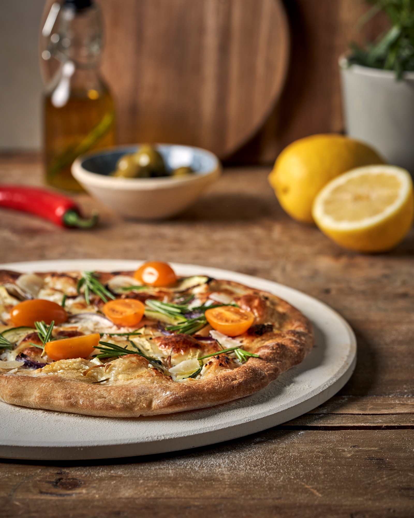 Pizza stone Cordierite stone. 33 cm.