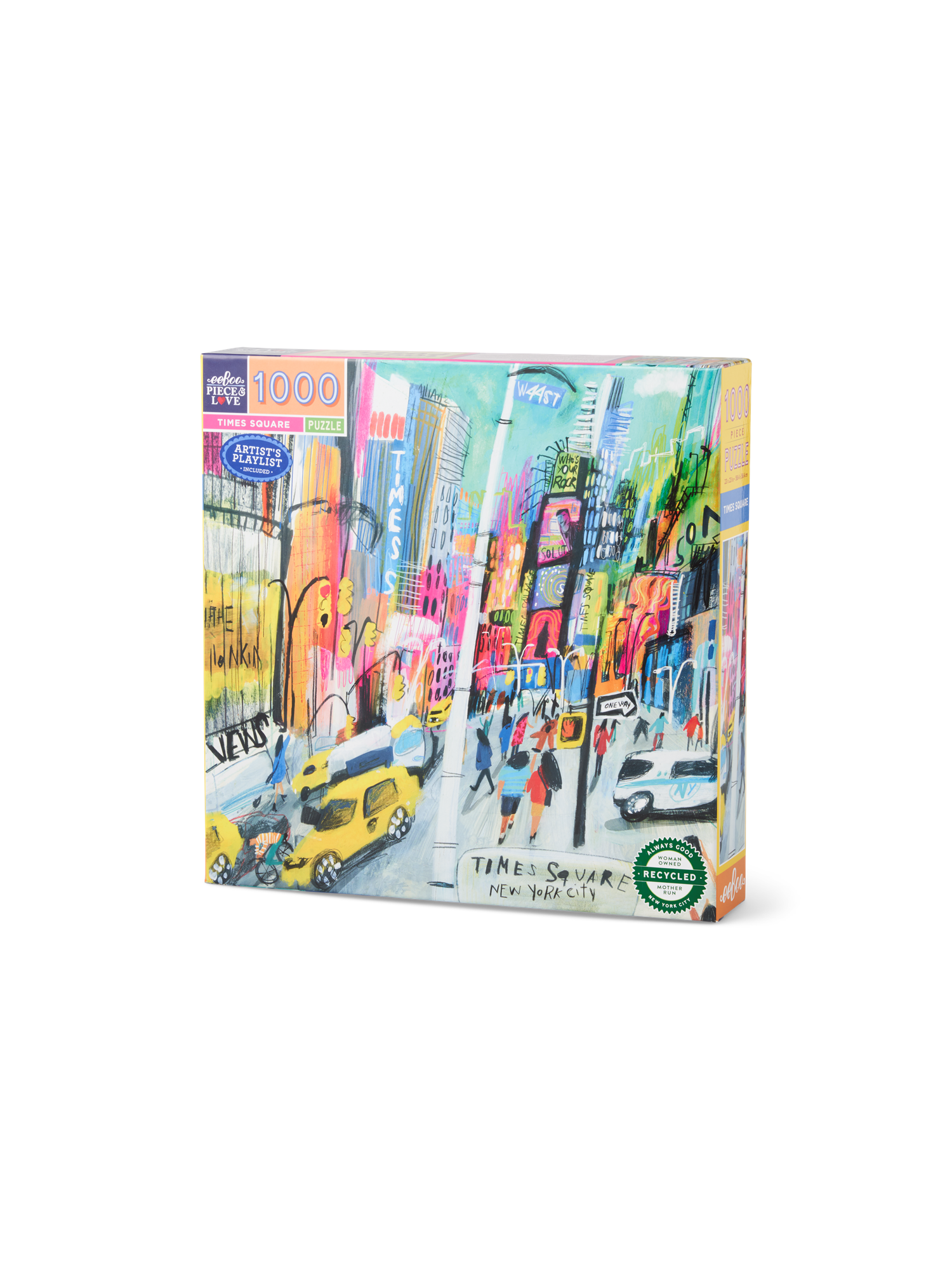 Time Square puzzle 1000 pieces Paper. 58.4 x 58.4 cm.