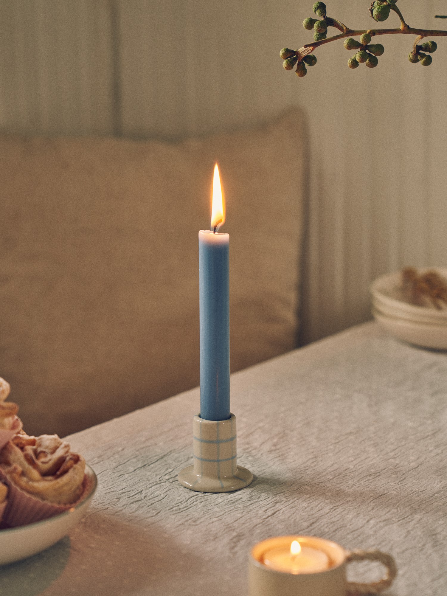 Candleholder Ceramic. Ø5 x 5 cm.