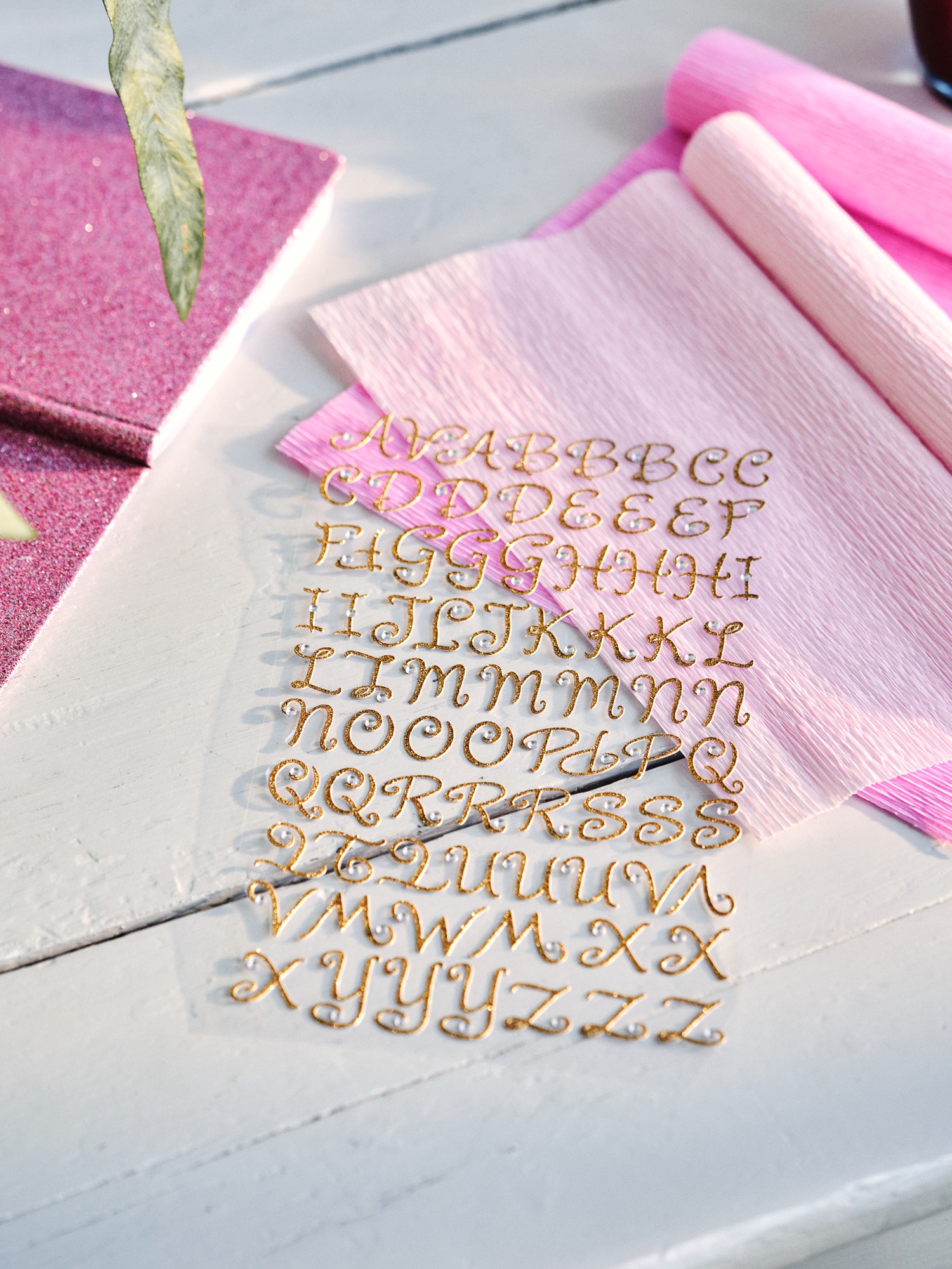 Letter stickers 75 letters.