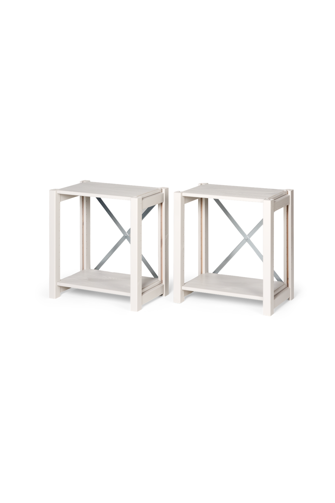 Nightstand 2-pack Pinewood. 45,8 x 38,6 x 48,6 cm. 2 pcs.