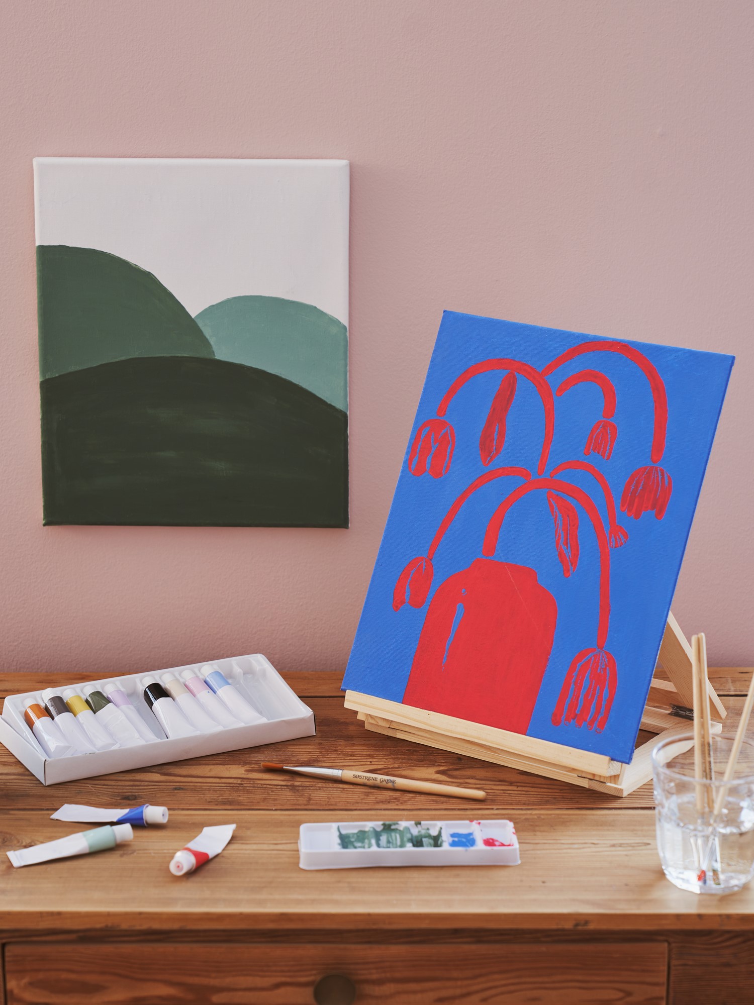 Canvas and painting set 20 parts.