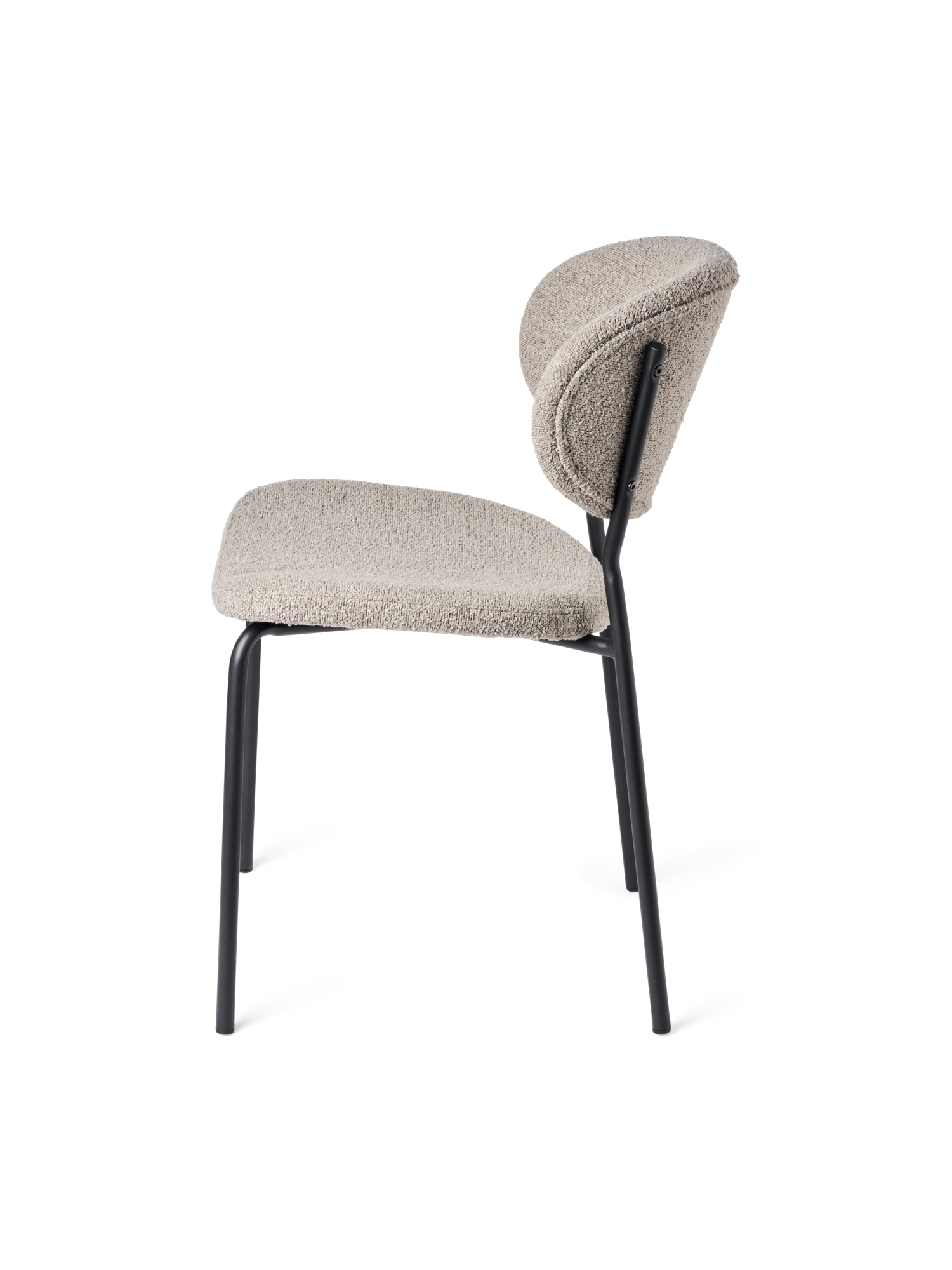 Chairs with bouclé fabric 2-pack 56 x 47.5 x 80.5 cm. 2 pcs.