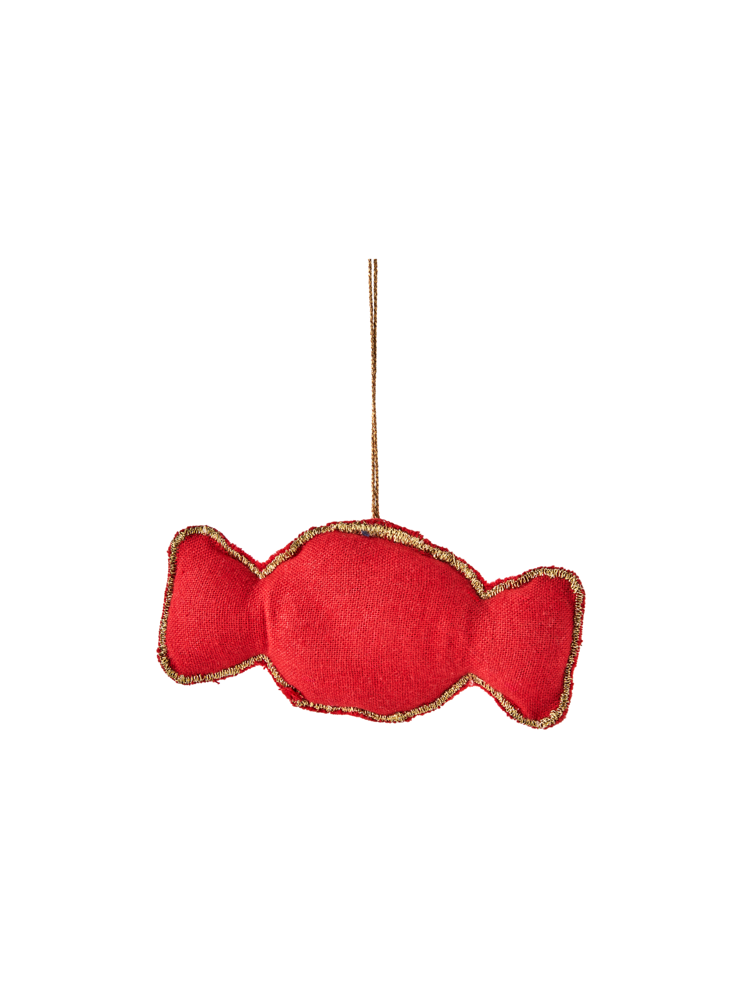 Beaded ornament bonbon 8.6 x 4.1 cm.