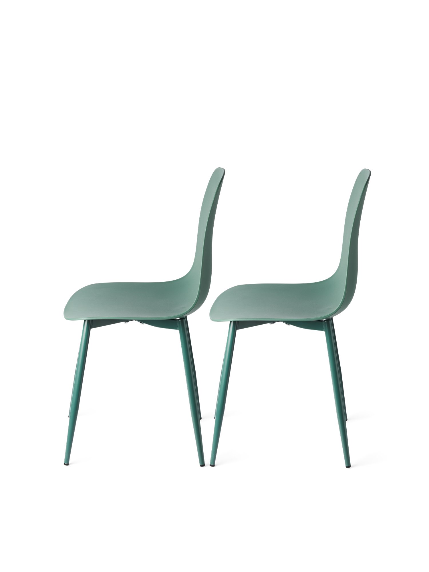 Chairs 2-pack Iron/polypropylene. 40 x 47 x 87 cm. 2 pcs.