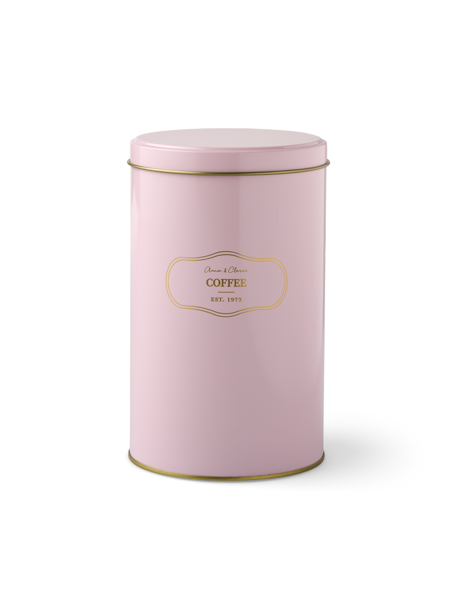 Coffee canister Tin. 11 x 18 cm.