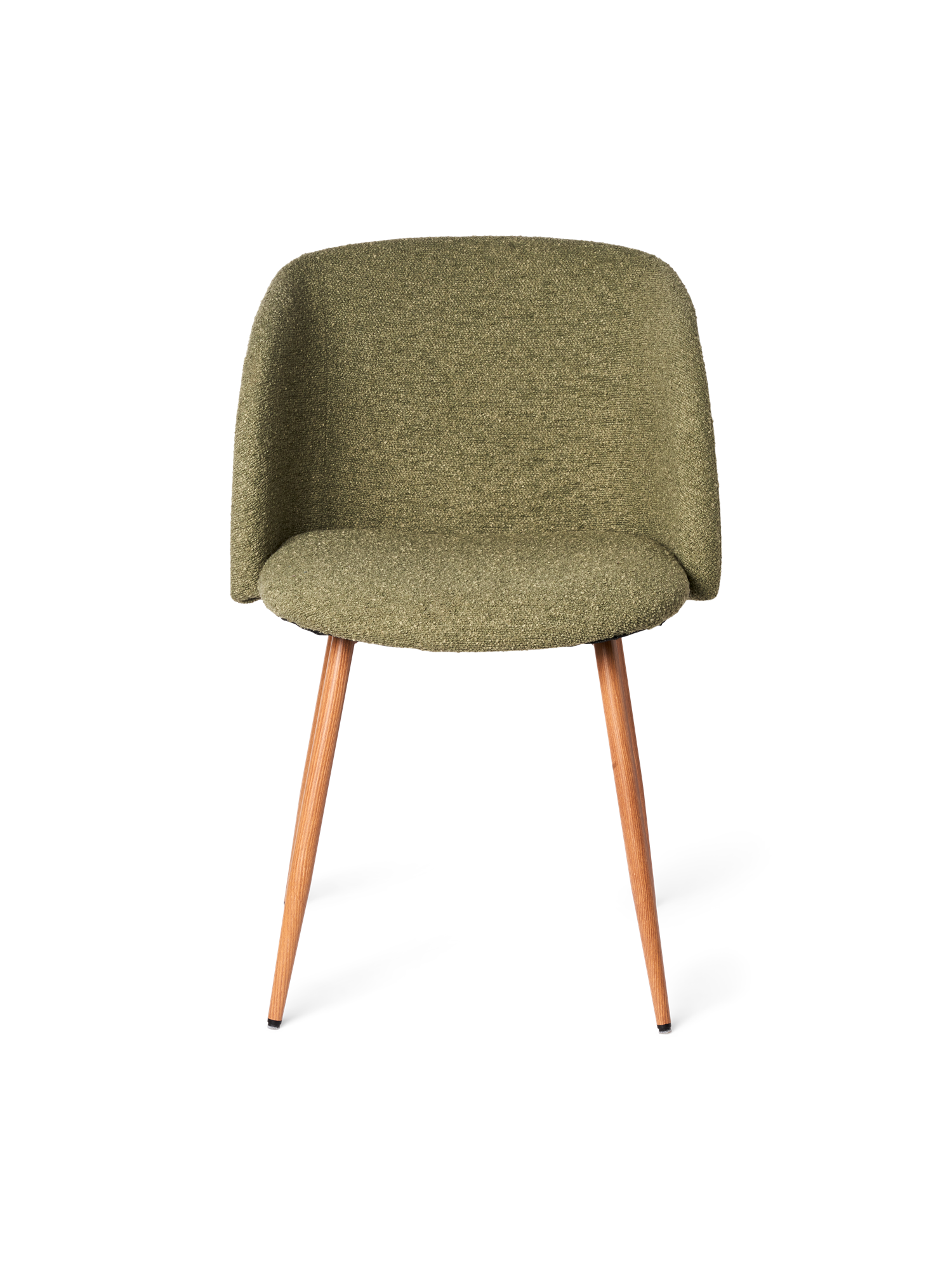 Chair with bouclé fabric Iron/polyester/polyurethane. 50 x 42,5 x 81 cm.