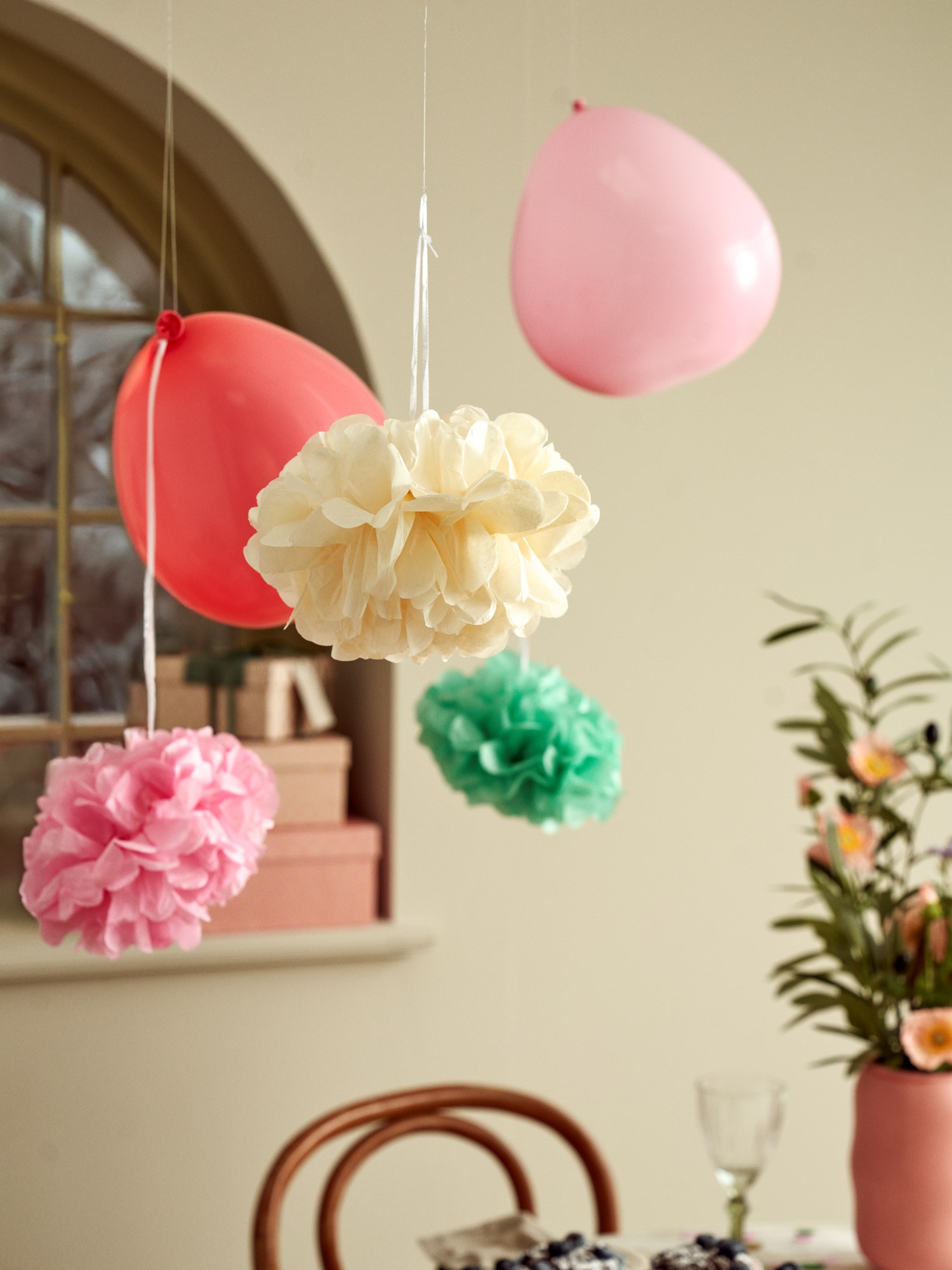 Pompoms Ø20 Paper. Ø20 cm. 3 pcs.