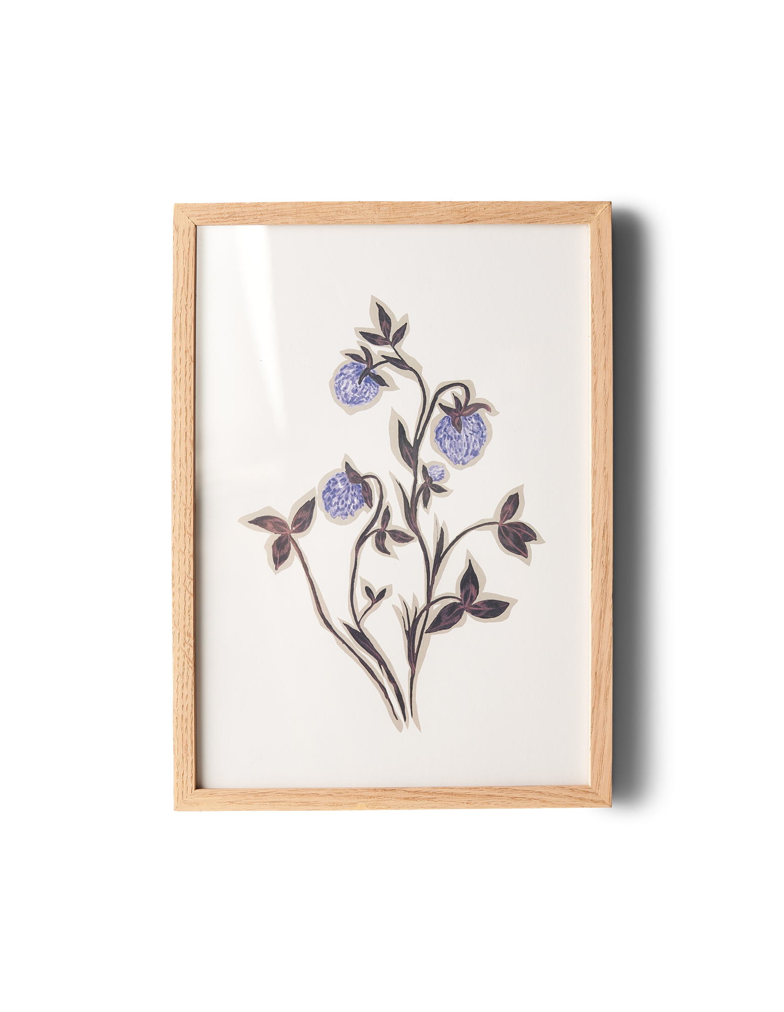 Oak frame A4 Oak wood/glas. 21 x 29.7 cm.