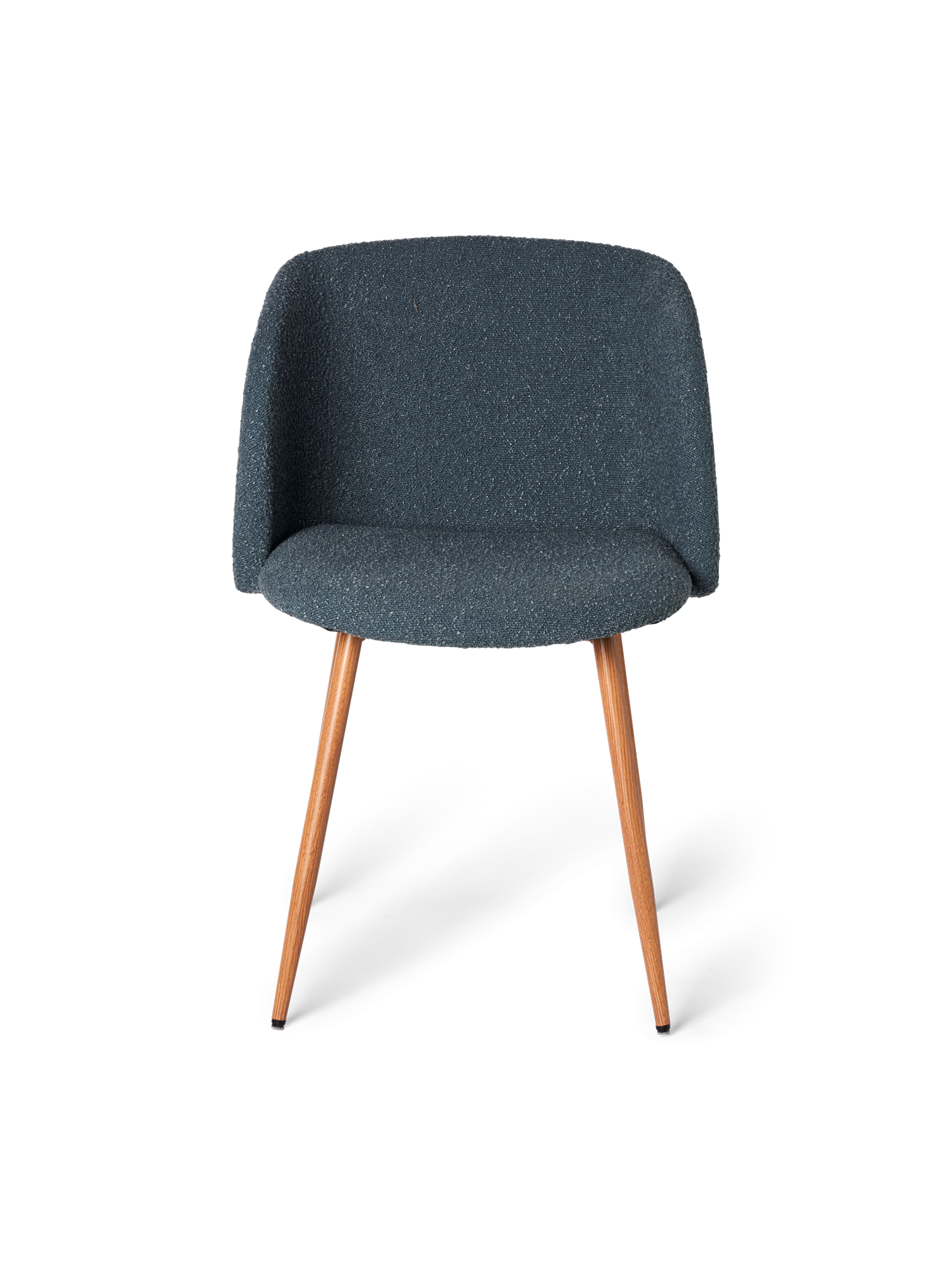 Chair with bouclé fabric Iron/polyester/polyurethane. 50 x 42,5 x 81 cm.