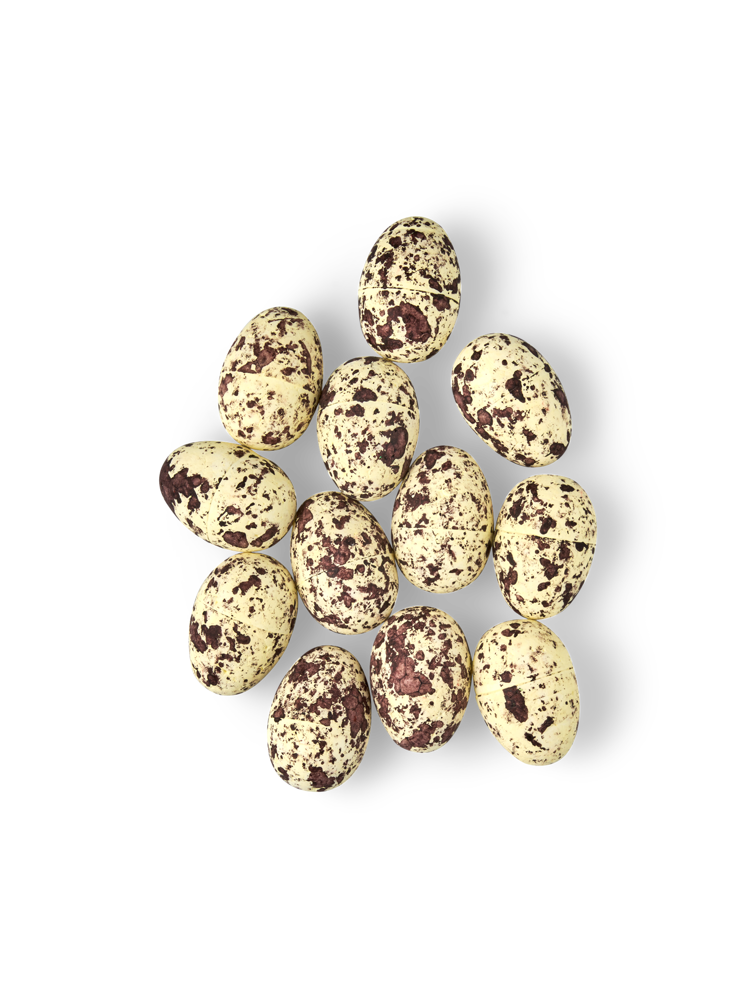 Foam quail eggs Foam. 1.8 x 2.5 cm. 12 pcs.