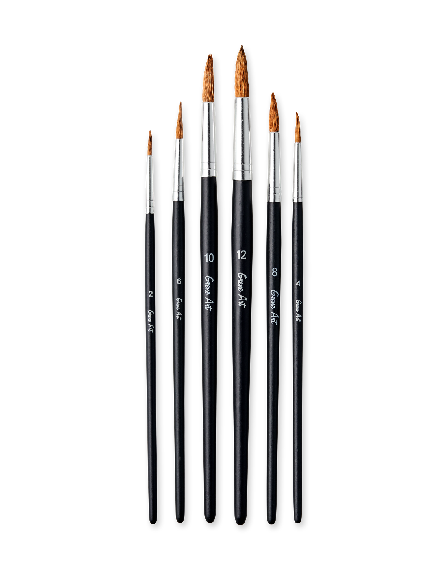 Paintbrush Set Goat hair. 6 pcs.