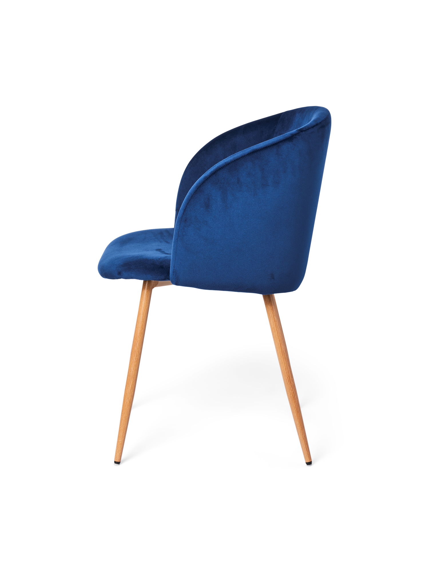 Velvet chair nPolyester/poplar wood/iron. 54 x 47 x 81 cm.