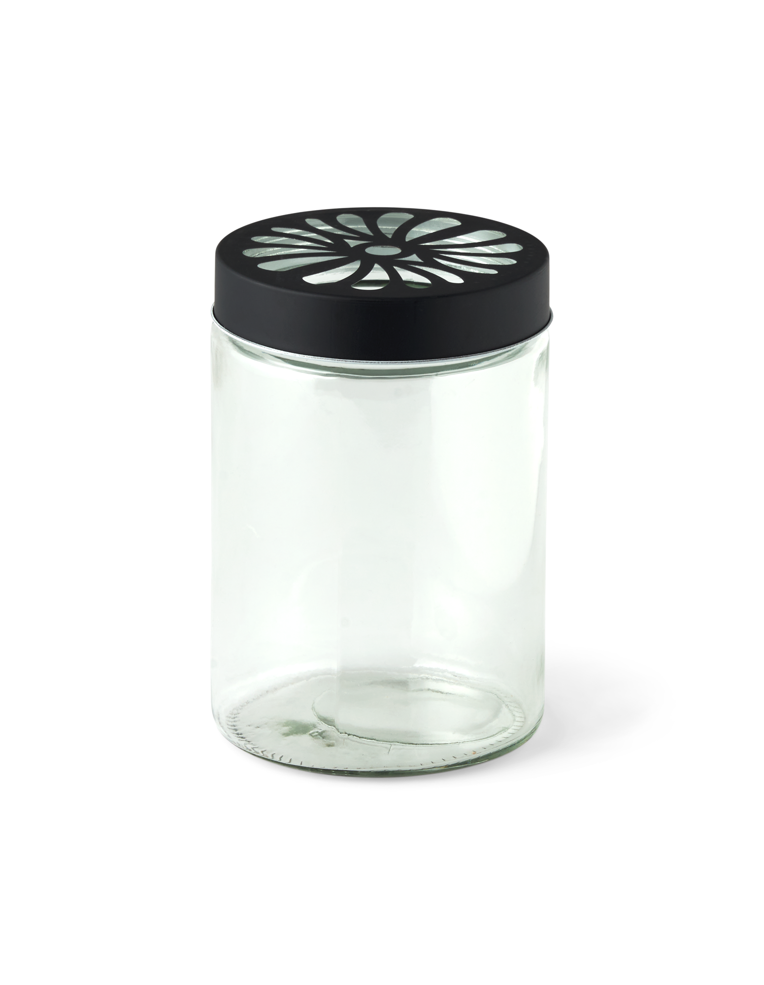 Vase Glass/metal. Ø11.3 x 16.6 cm.