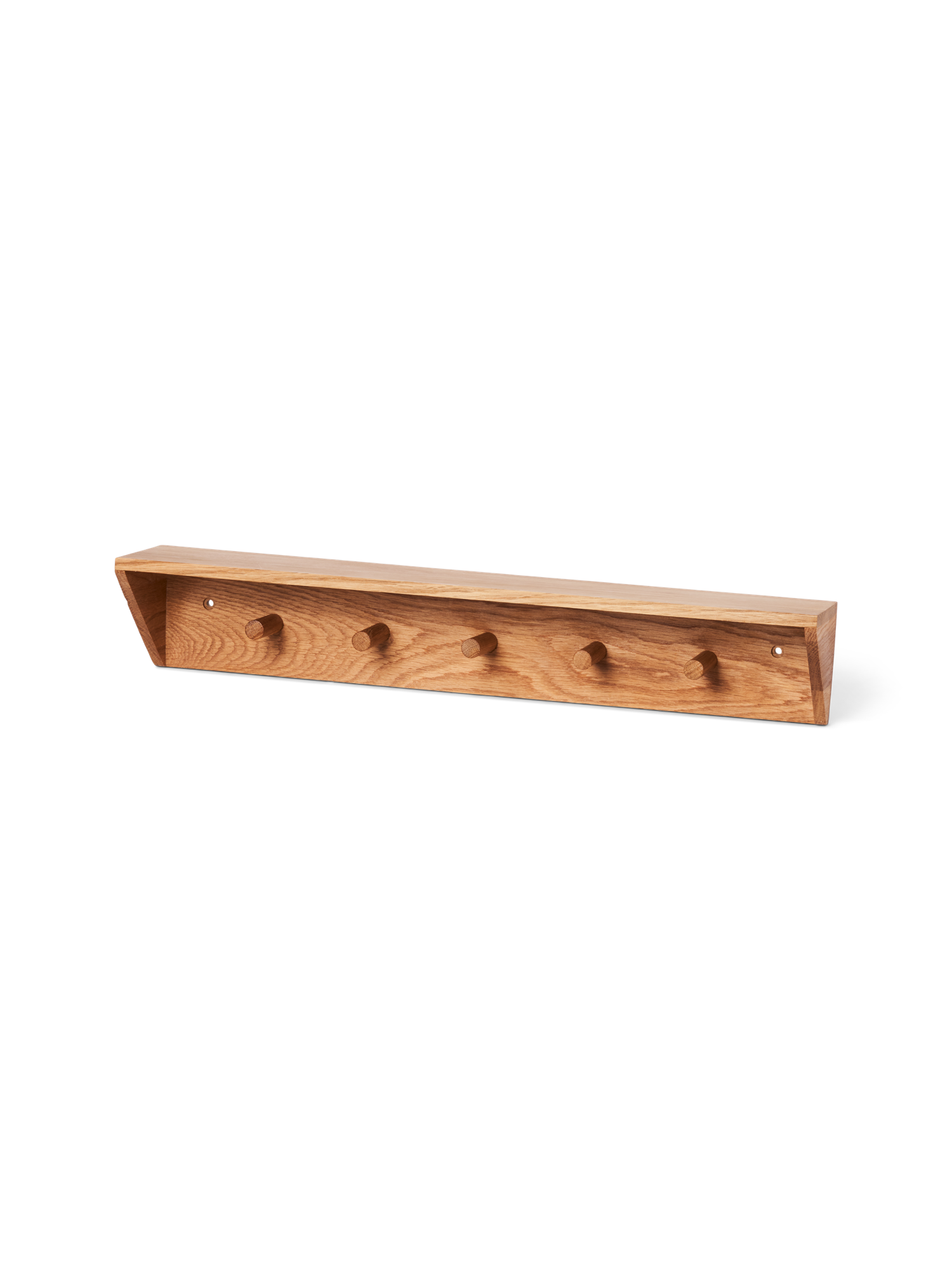 Coat rack with shelf Oak wood. 50 x 11 x 9 cm.