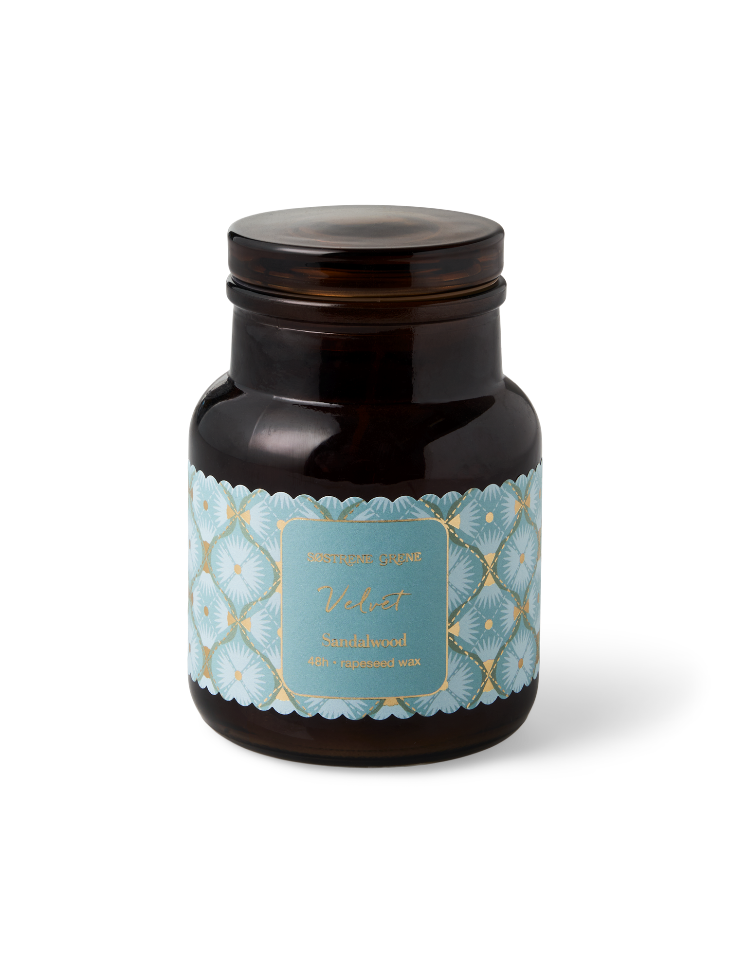 Scented candle Velvet Rapeseed wax/glass/cotton. 48 hours.