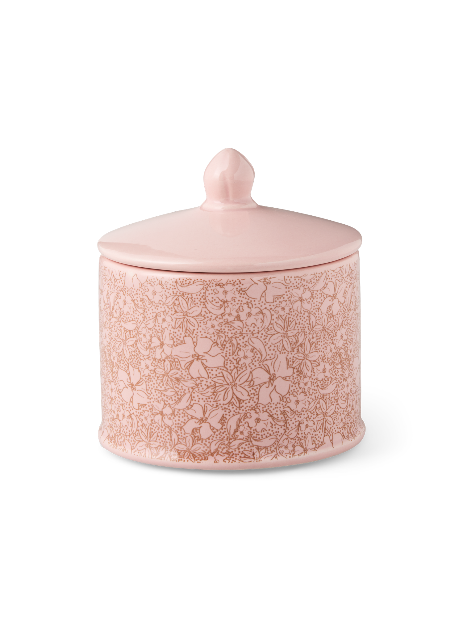 Decorative jar with lid Stoneware. Ø9.3 x 10.2 cm.