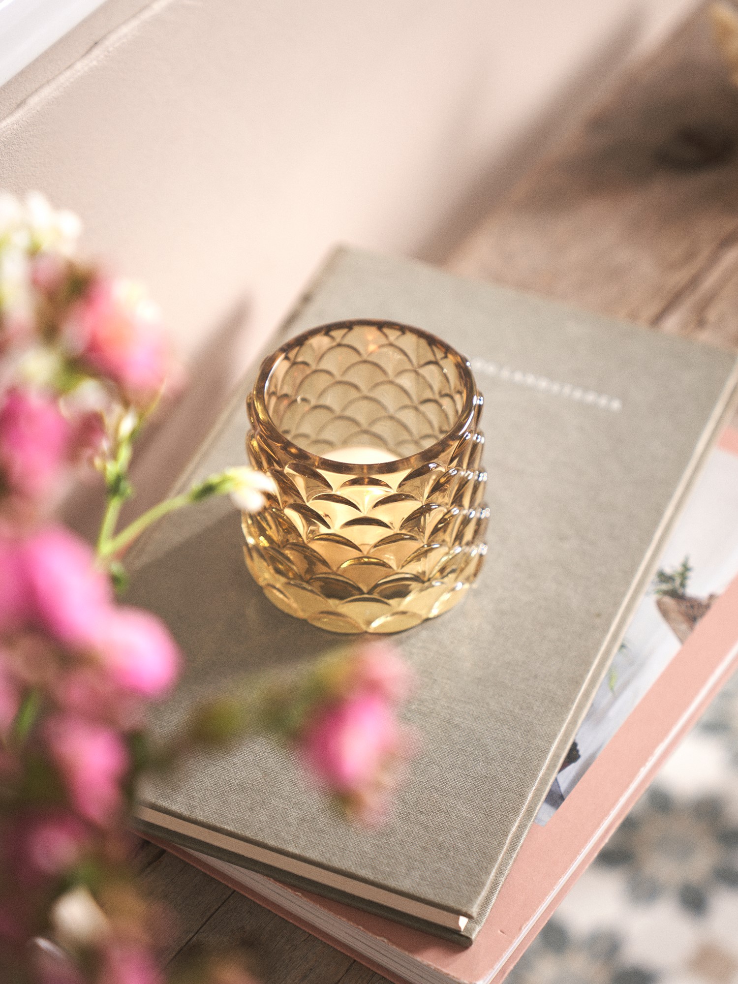 Tealight holder Glass. Ø7.8/6.8 x 6.8 cm.