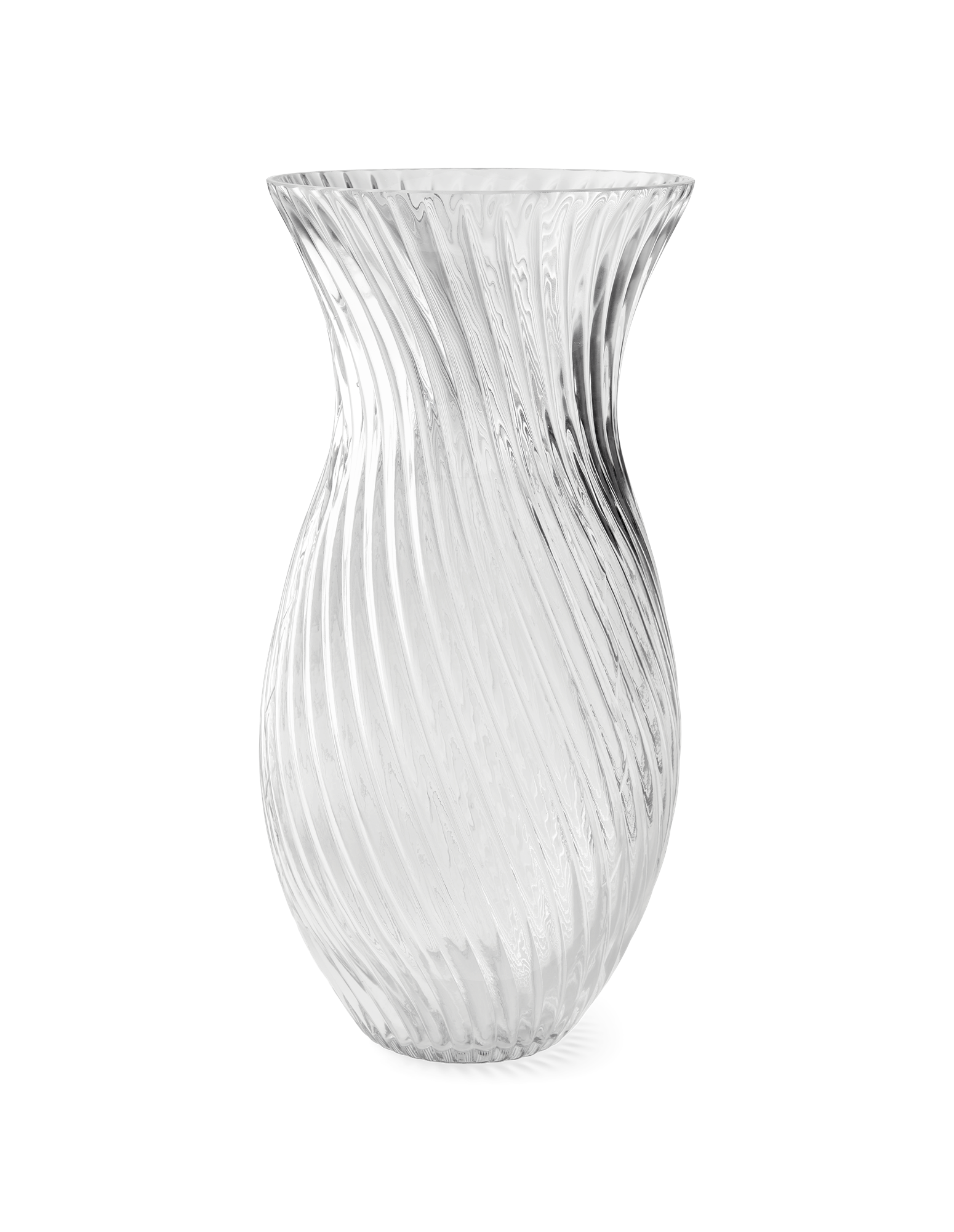 Vase Glass. 14 x 29.5 cm.
