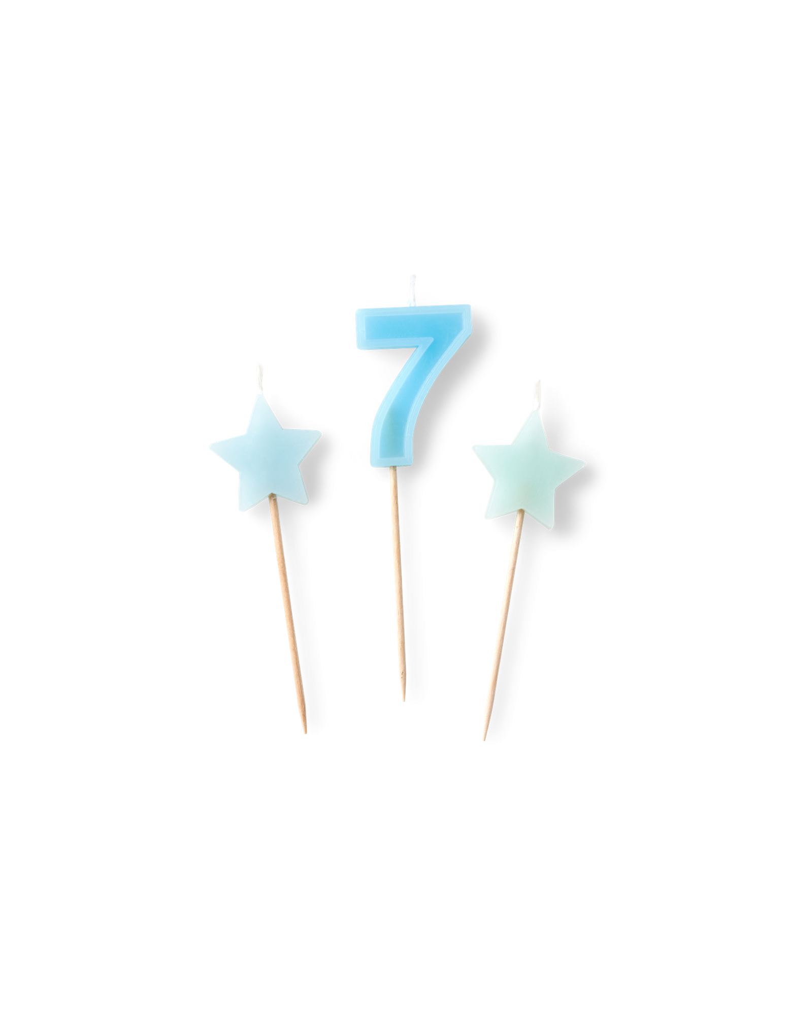 Cake candles Paraffin wax. 3 pcs.