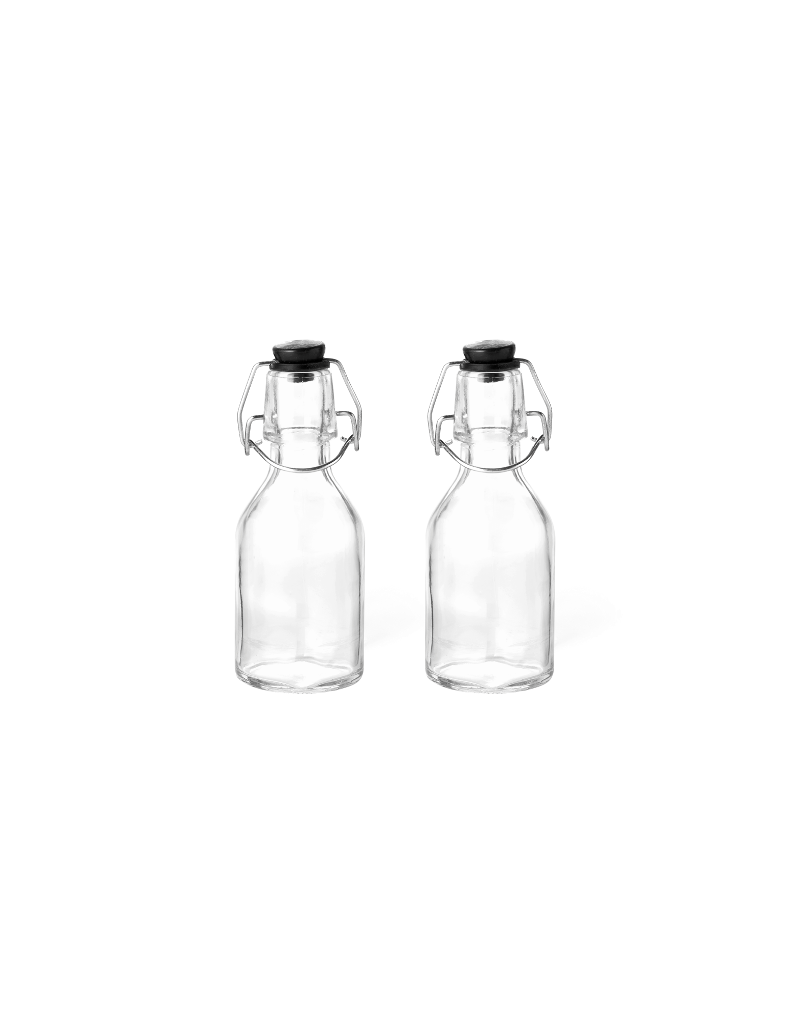 Bottles with stopper 140 ml 2-pack Glass. 5,6 x 15,5 cm. 2 pcs.