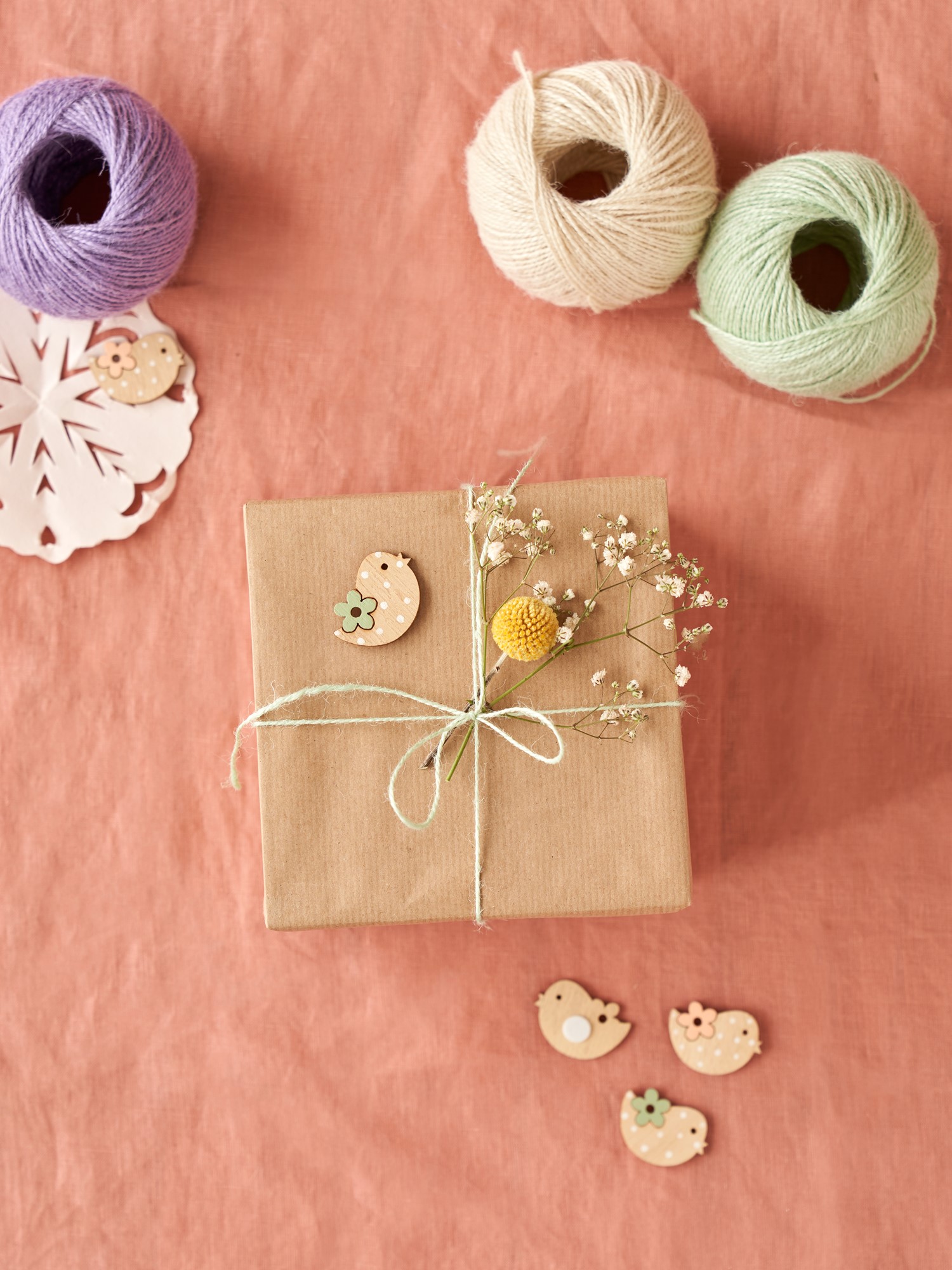 Easter stickers Poplar wood. 6 pcs.