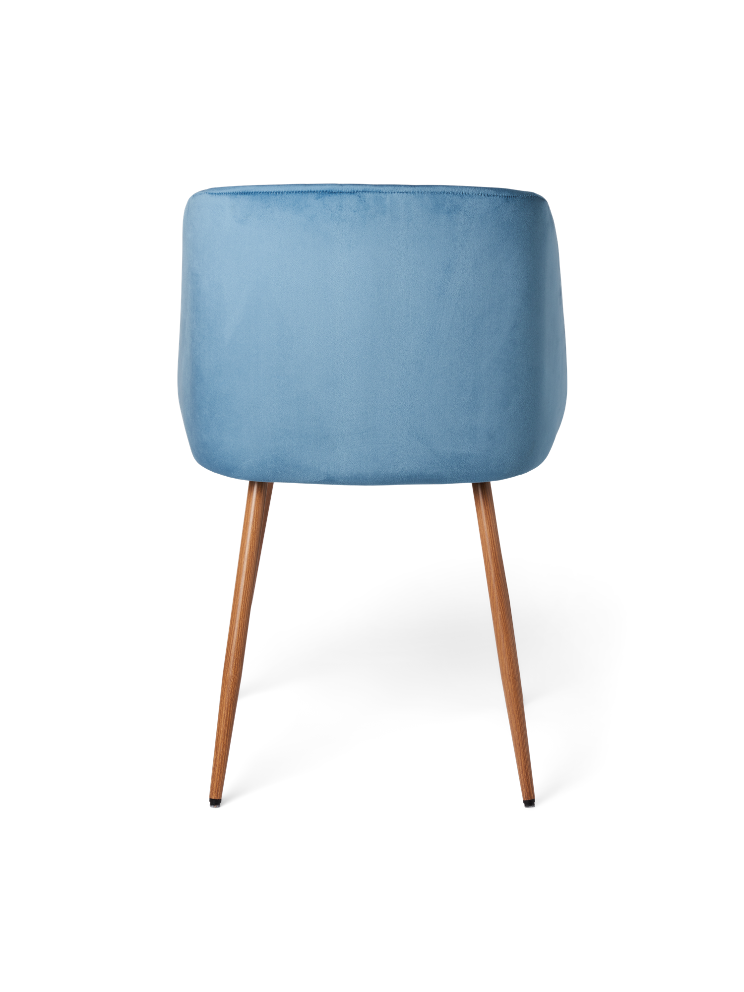 Velvet chair Polyester/poplar wood/iron. 54 x 47 x 81 cm.
