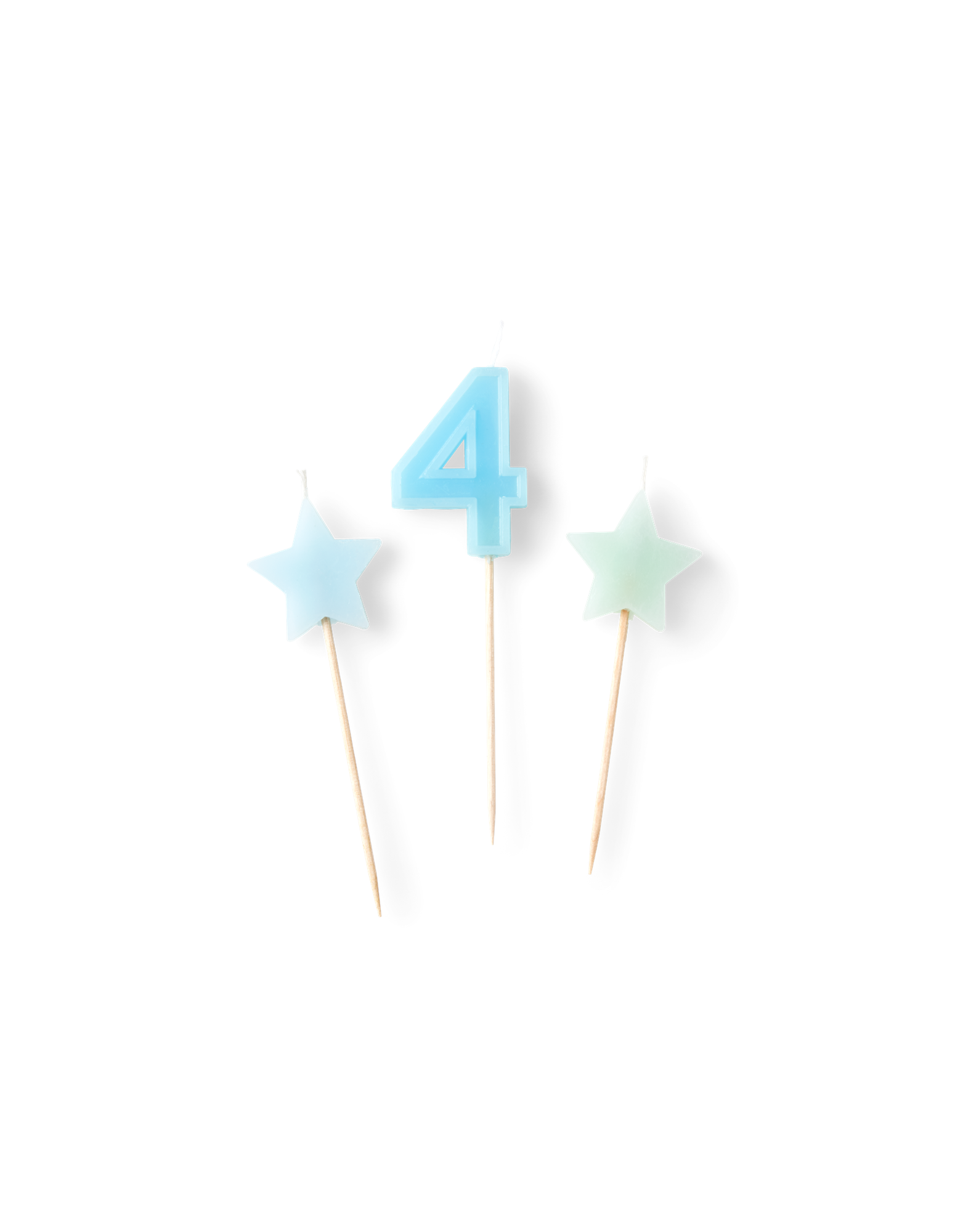 Cake candles Paraffin wax. 3 pcs.