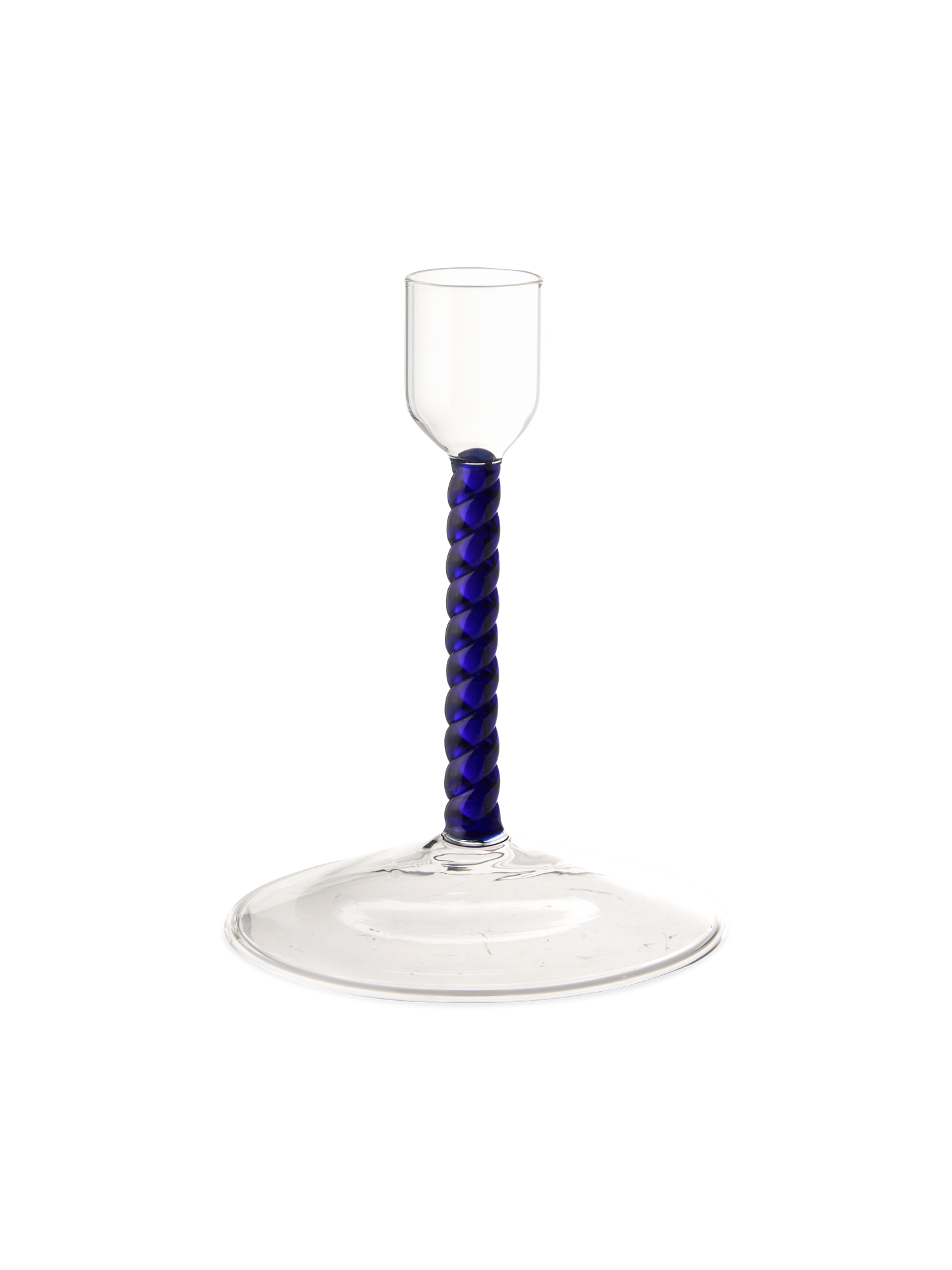 Candleholder Glass. Ø9 x 12.5 cm.