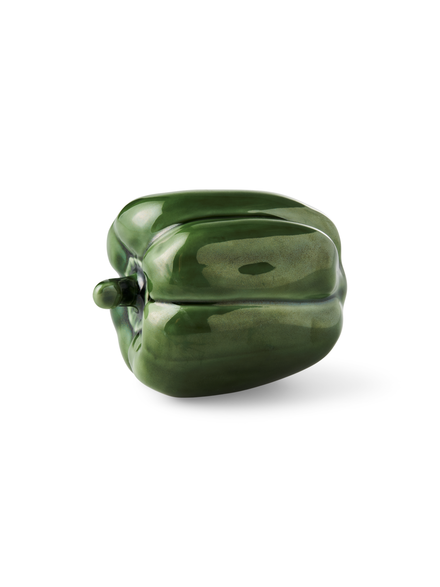 Decorative bell pepper Porcelain. 9.5 x 7.6 x 7.7 cm.