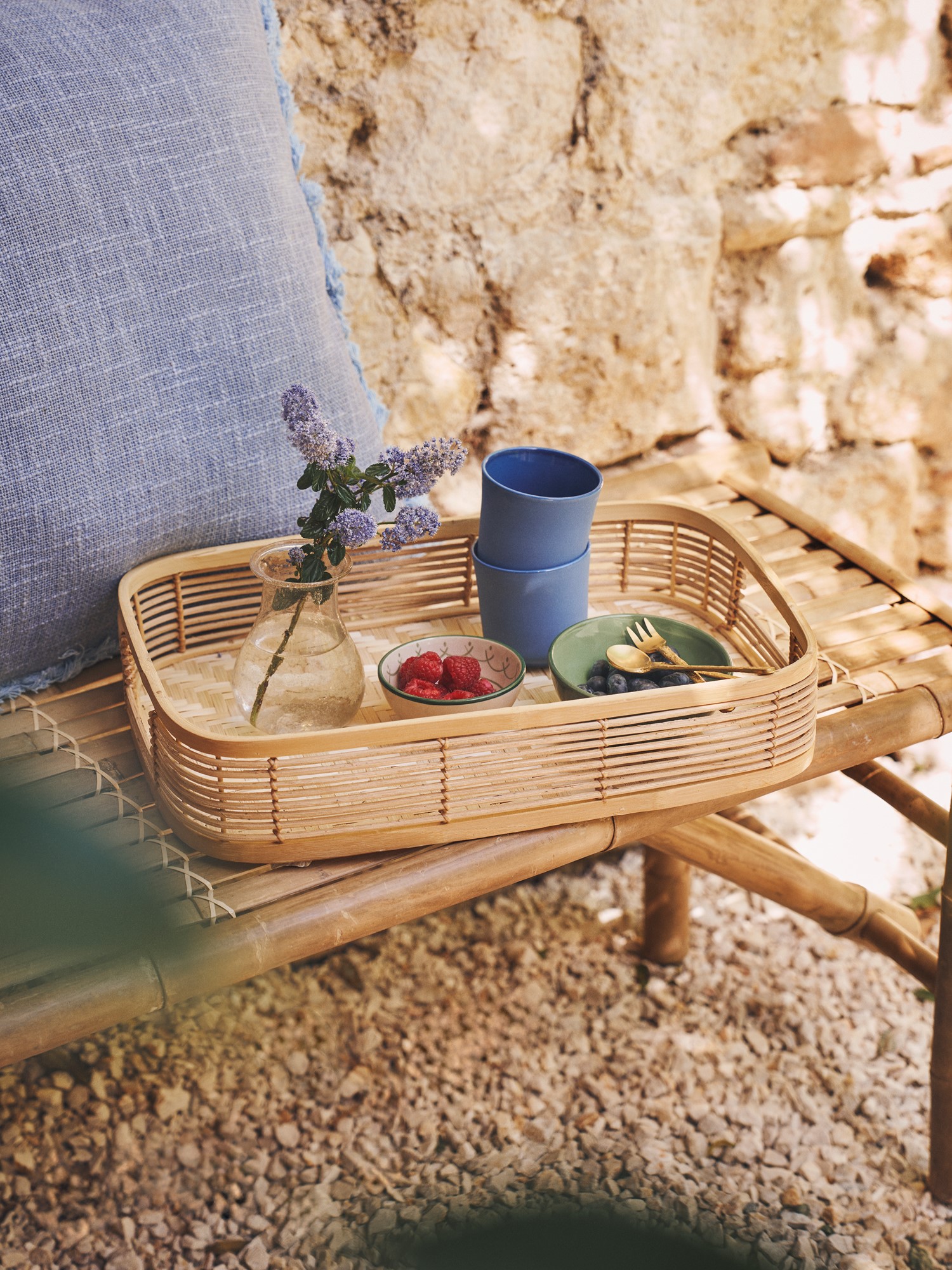 Tray Bamboo. 35 x 23 x 7 cm.