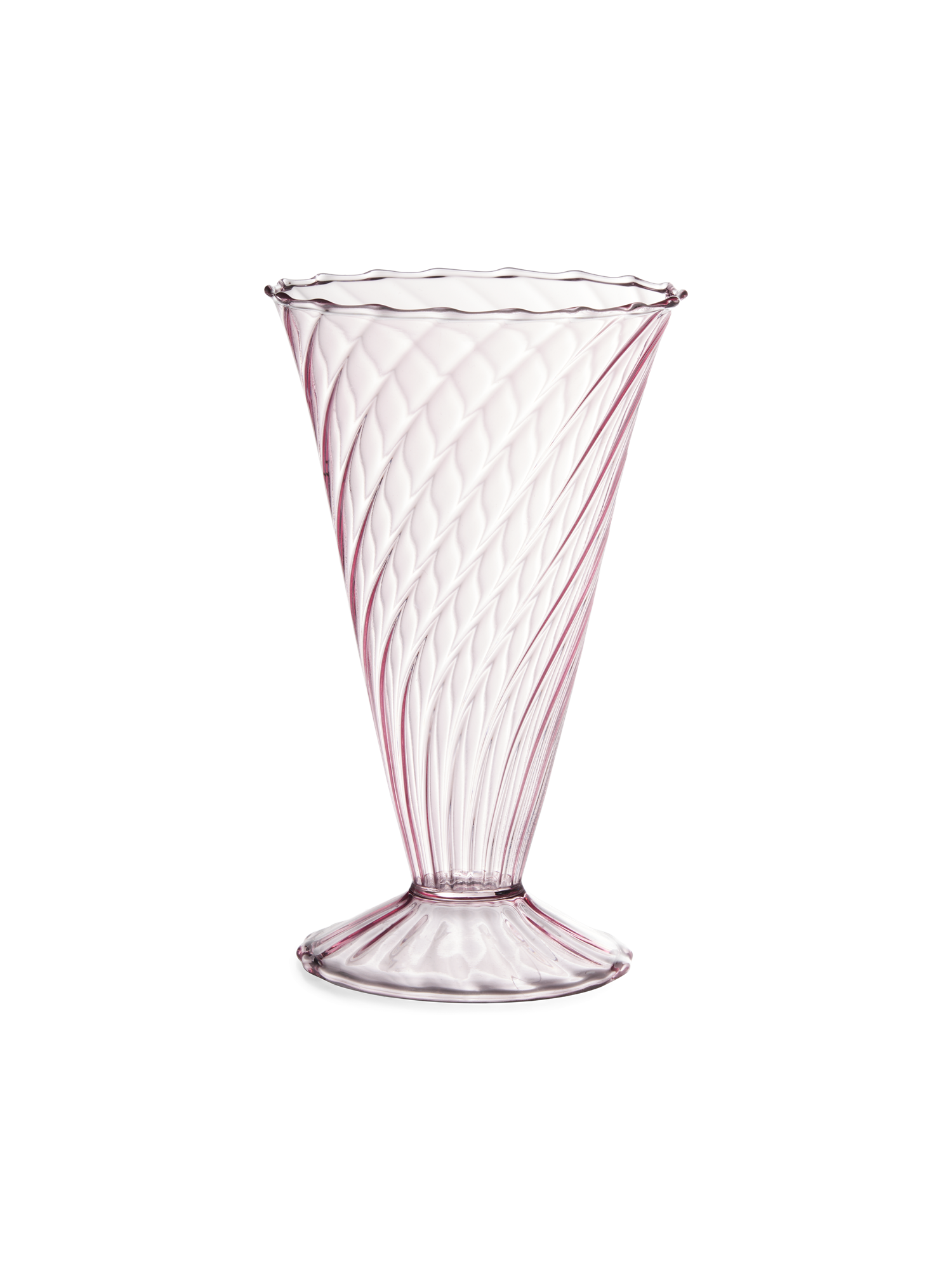 Vase Glass. Ø11 x 18.4 cm.