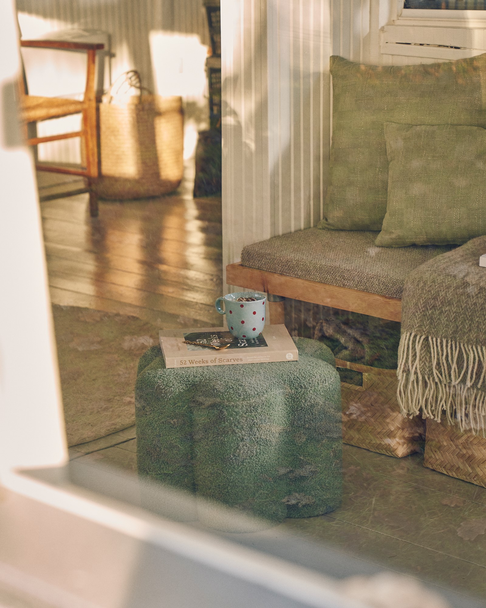 Pouffe Ø45 x 30 cm.