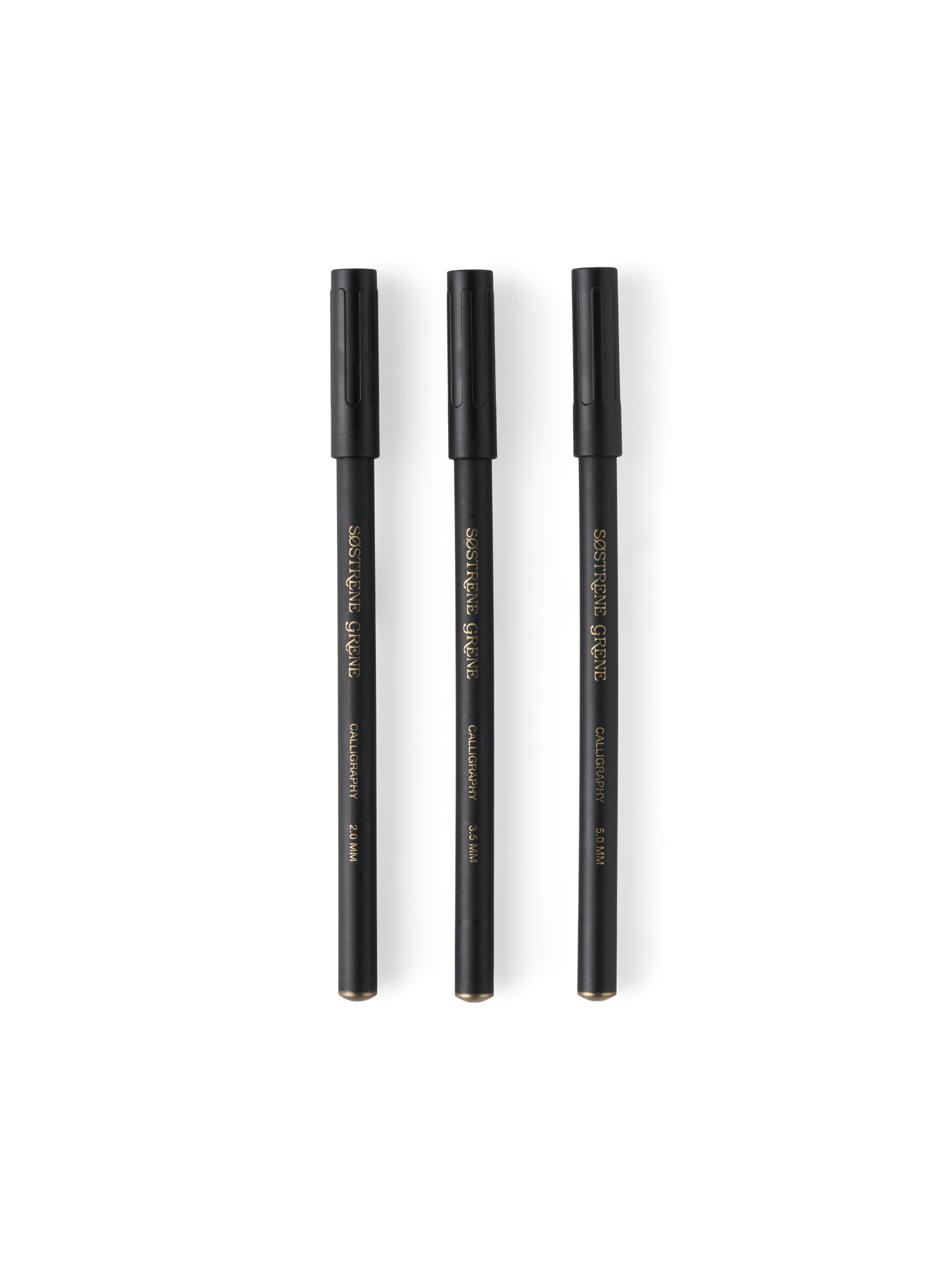 Calligraphy set Water-based ink. 2.0/3.5/5.0 mm. 3 pcs.