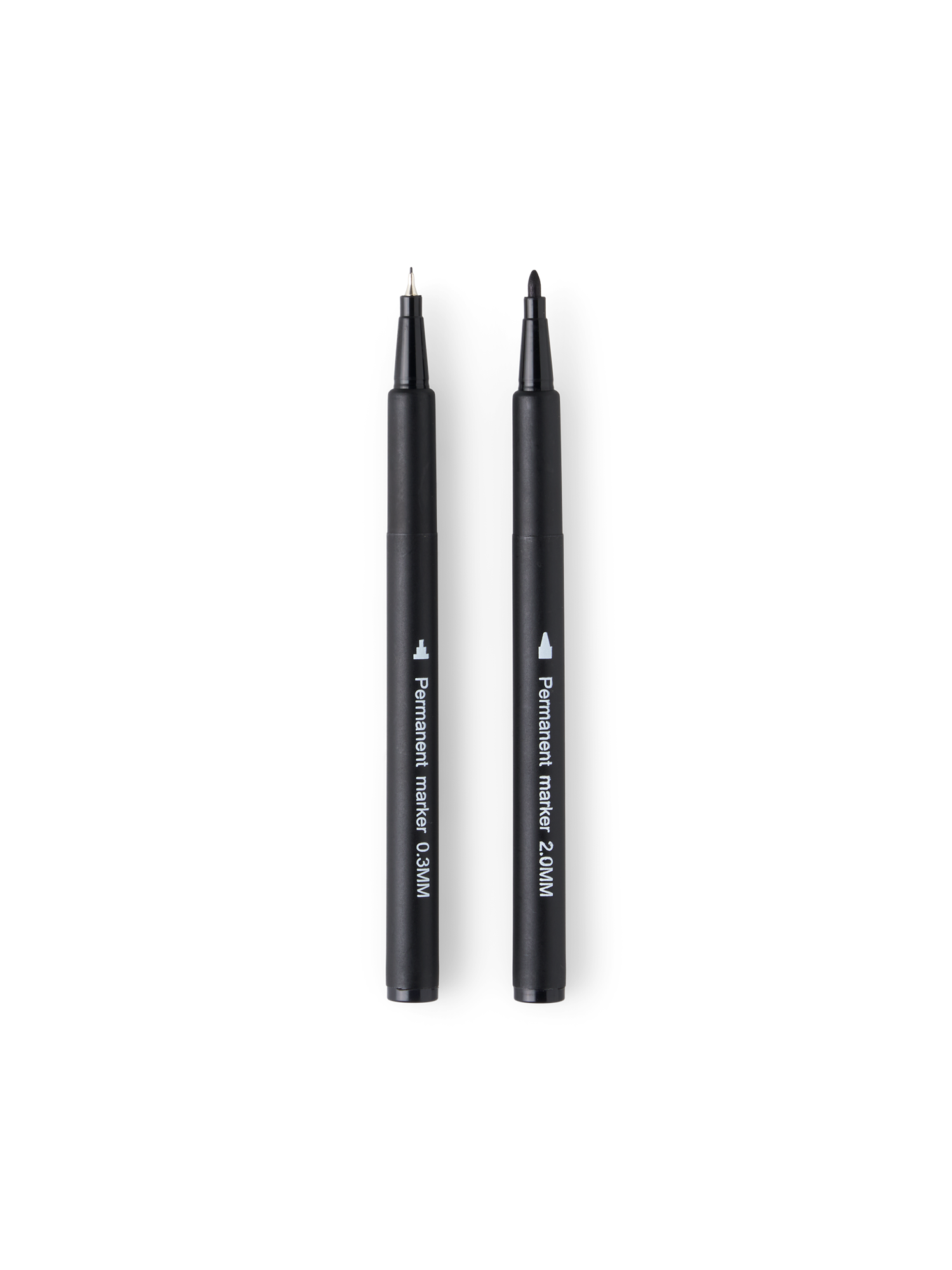 Permanent markers 2 pcs. 0.3 mm/2.0 mm.