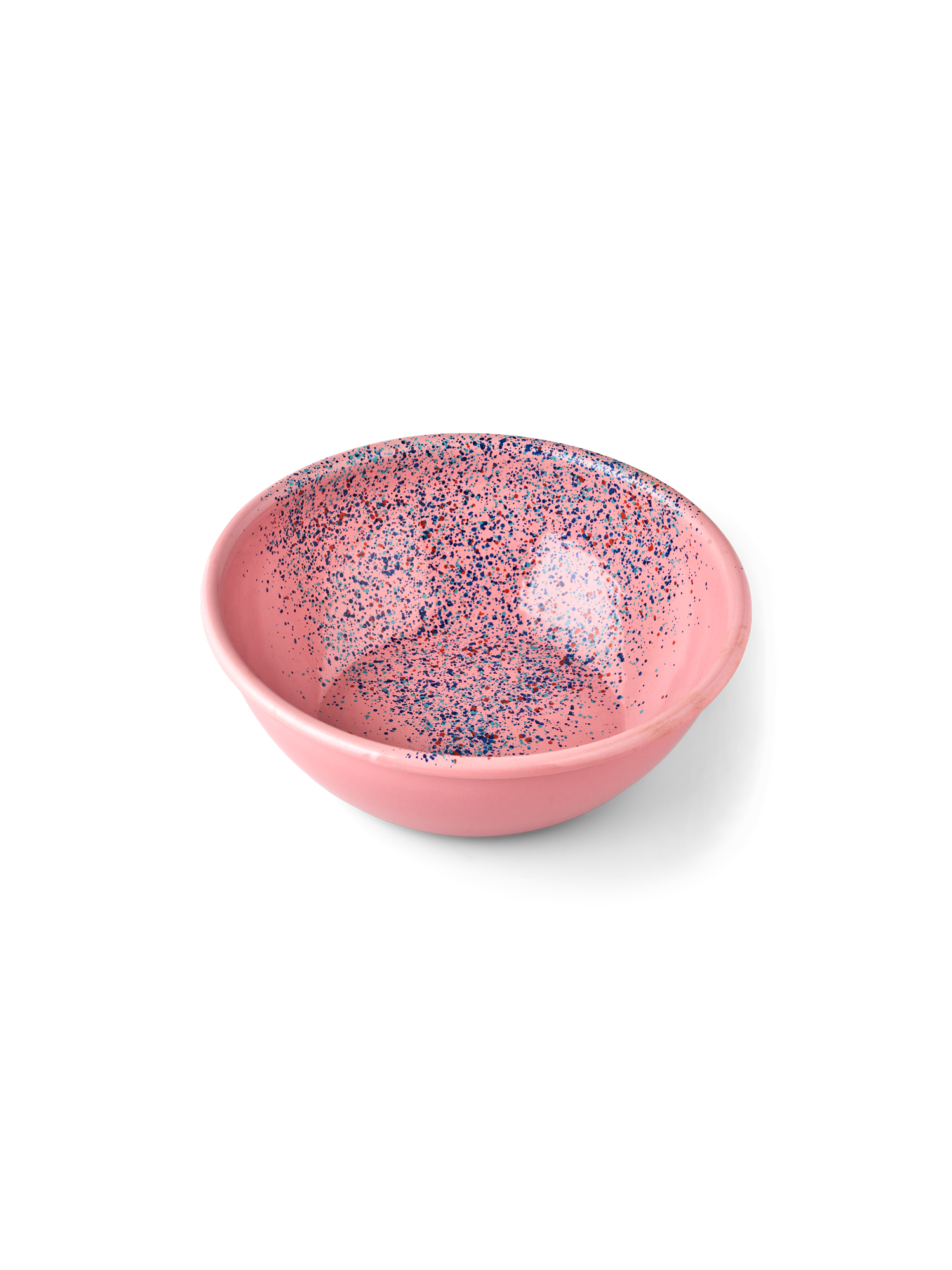 Flow Fest salad bowl - pink Enameled steel. Ø26 cm.