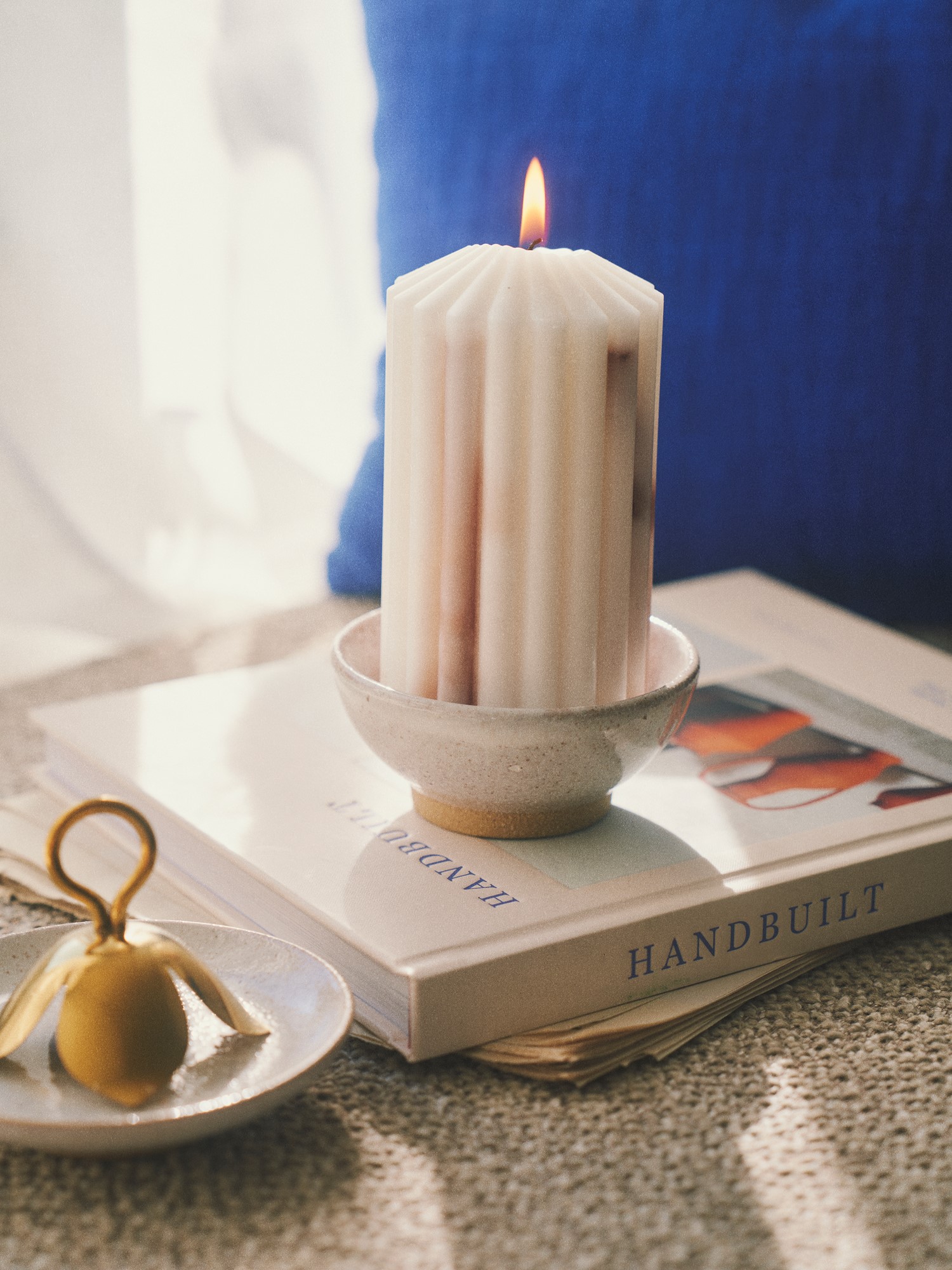 Candleholder Stoneware. Ø9.4 x 4.4cm.