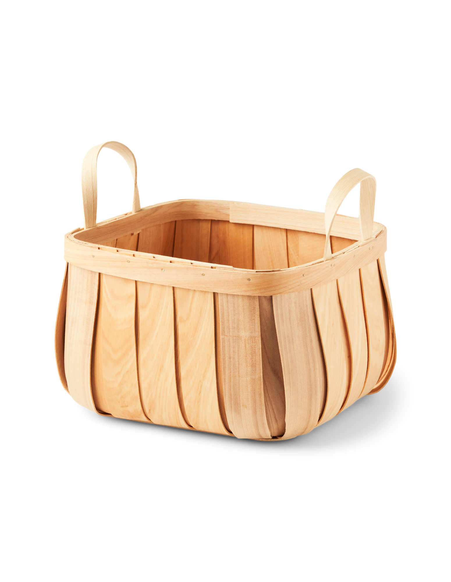 Basket Chipwood. 24 x 24 x 16 cm.