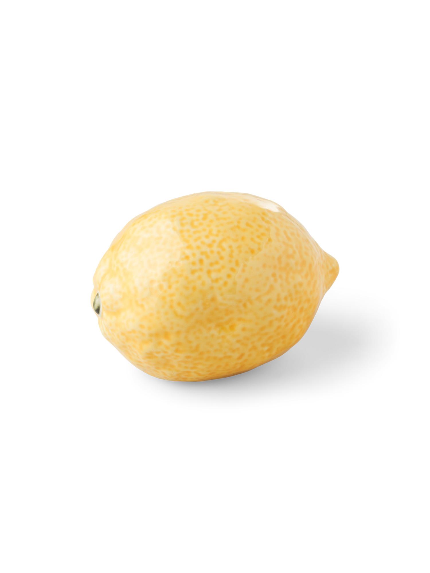 Decorative lemon Porcelain. 10 x 7.3 x 6.5 cm.