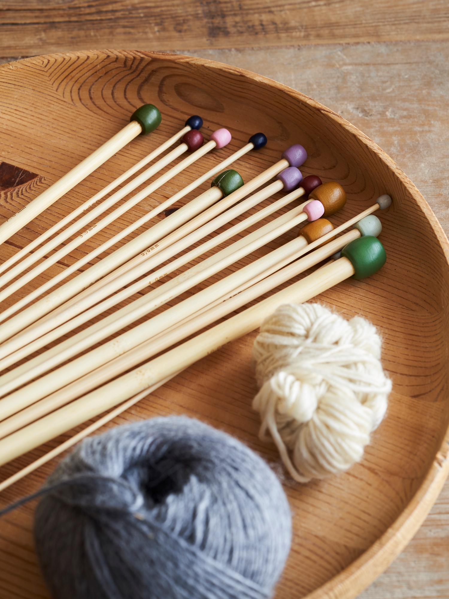 Knitting needles 8 mm Bamboo. 8.0 mm. 2 pcs.