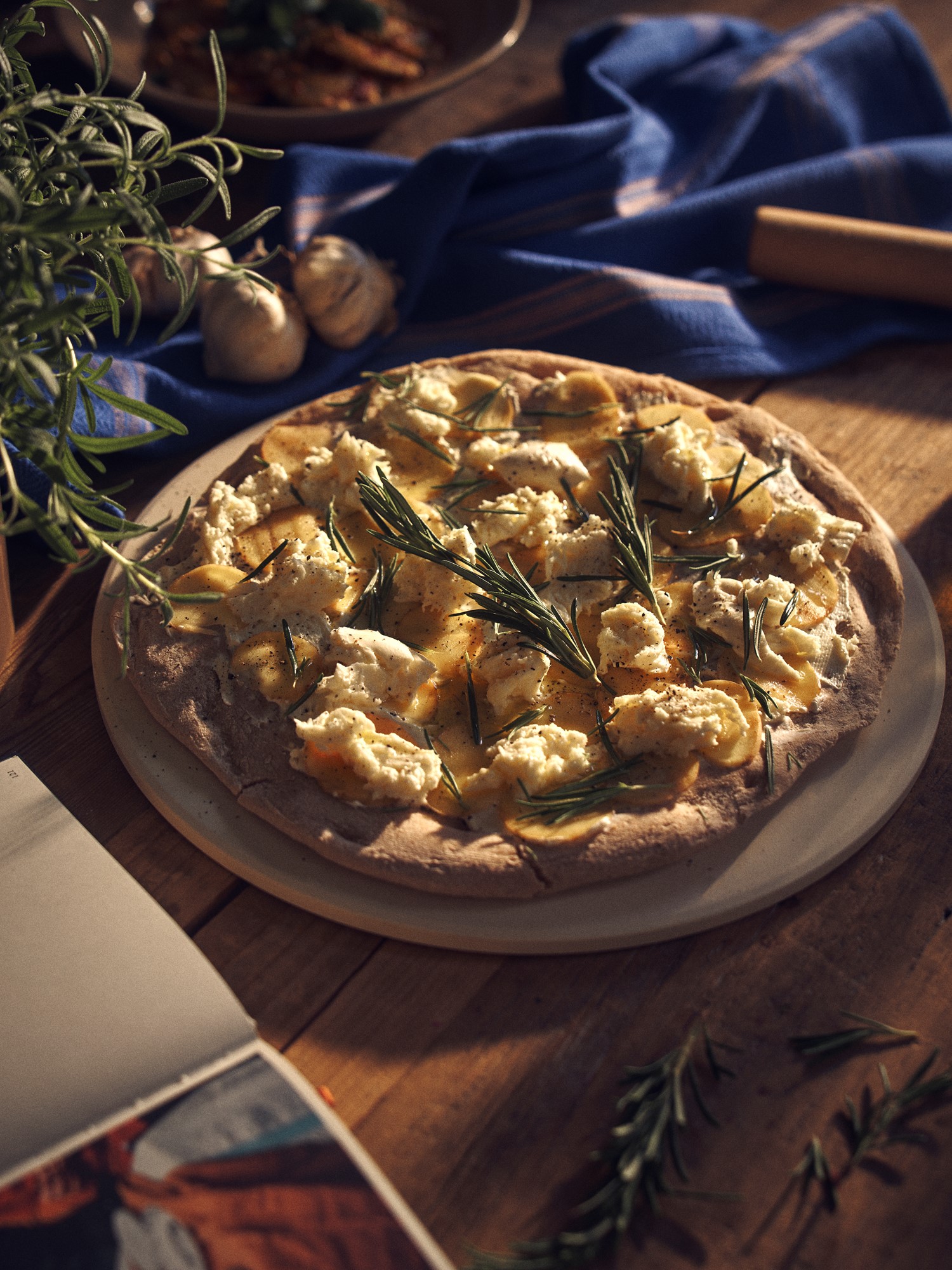 Pizza stone Cordierite stone. 33 cm.